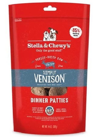 Stella & Chewy's - 凍乾狗主糧- 單一蛋白-鹿肉配方 (14oz / 25oz)