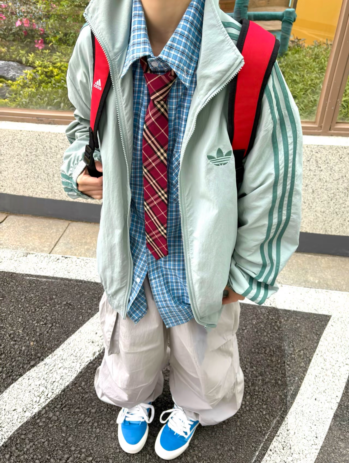 Adidas Originals Adicolor Firebird 薄荷綠 灰綠色 教練外套 立領外套 寬鬆(任買兩件7-11免運)/預購