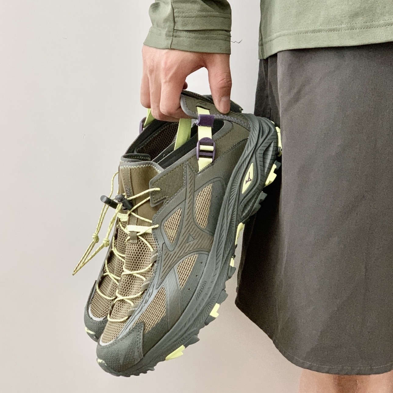 MIZUNO RACER TRAIL SE V2 春藤綠 棕綠 溯溪鞋 透氣 美津濃 D1GH261202