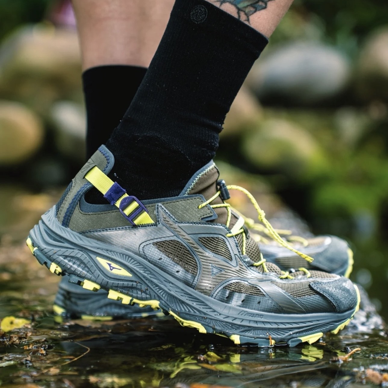 MIZUNO RACER TRAIL SE V2 春藤綠 棕綠 溯溪鞋 透氣 美津濃 D1GH261202