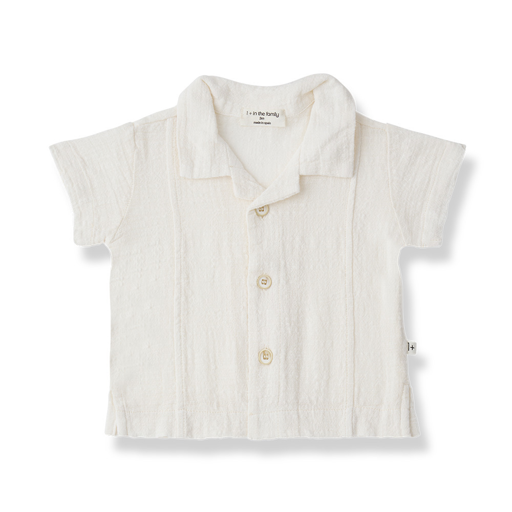 （預購）1+ in the family 立體線條襯衫 TAMARIU - off-white