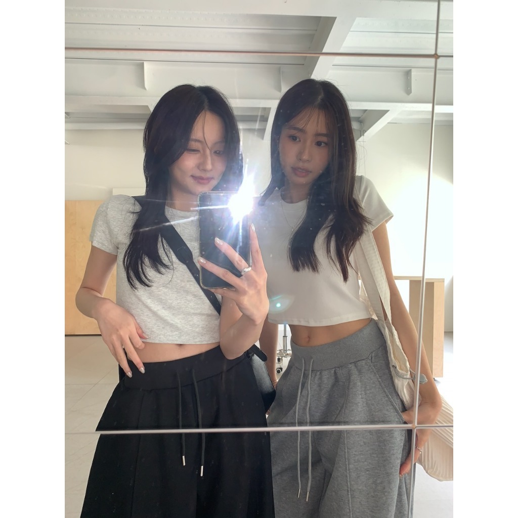 A02 呼吸感面膜短tee #9866