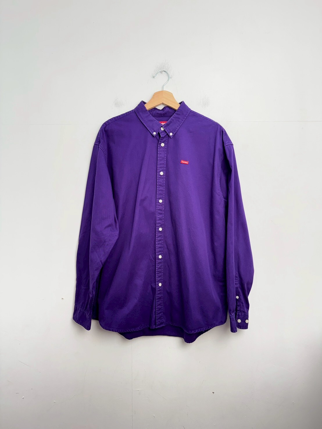 SUPREME 24SS SMALL BOX SHIRT PURPLE SIZE L
