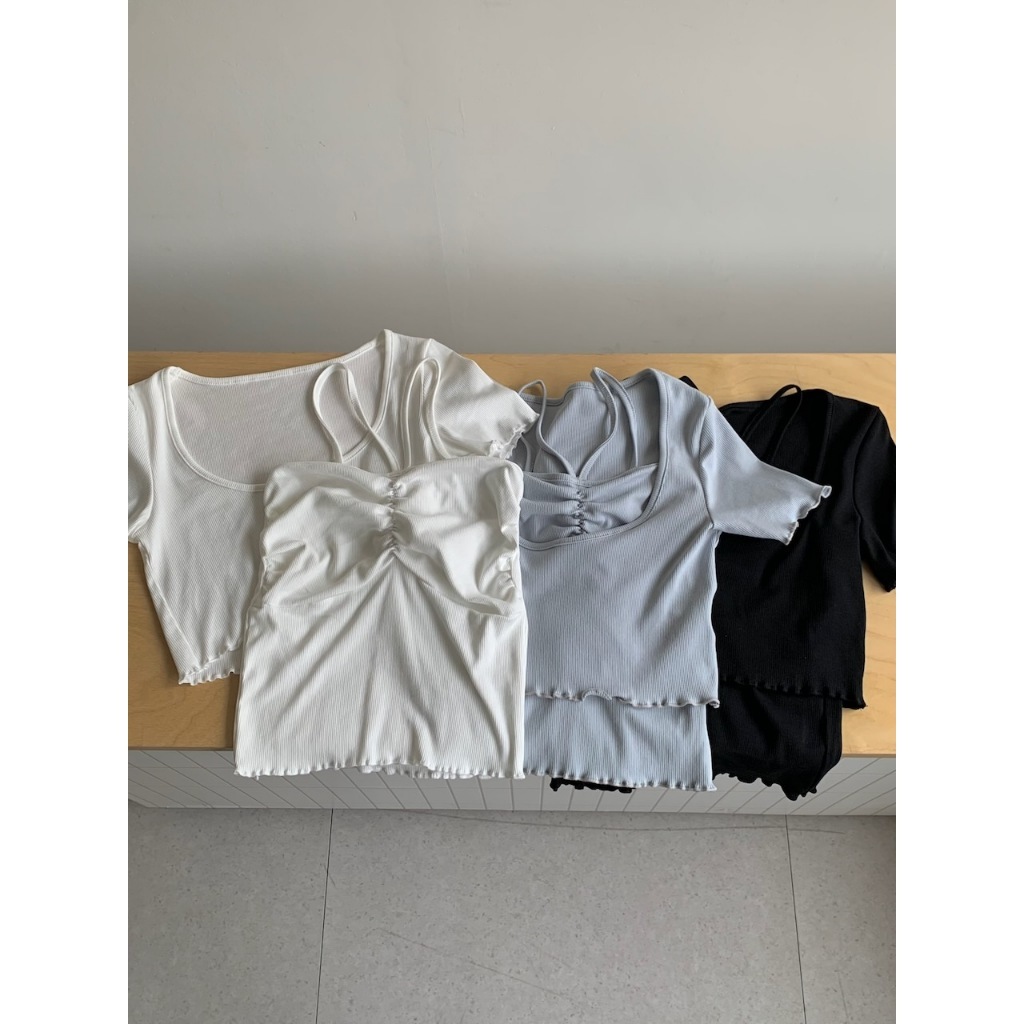A03 時髦精的疊穿兩件式上衣 #9867