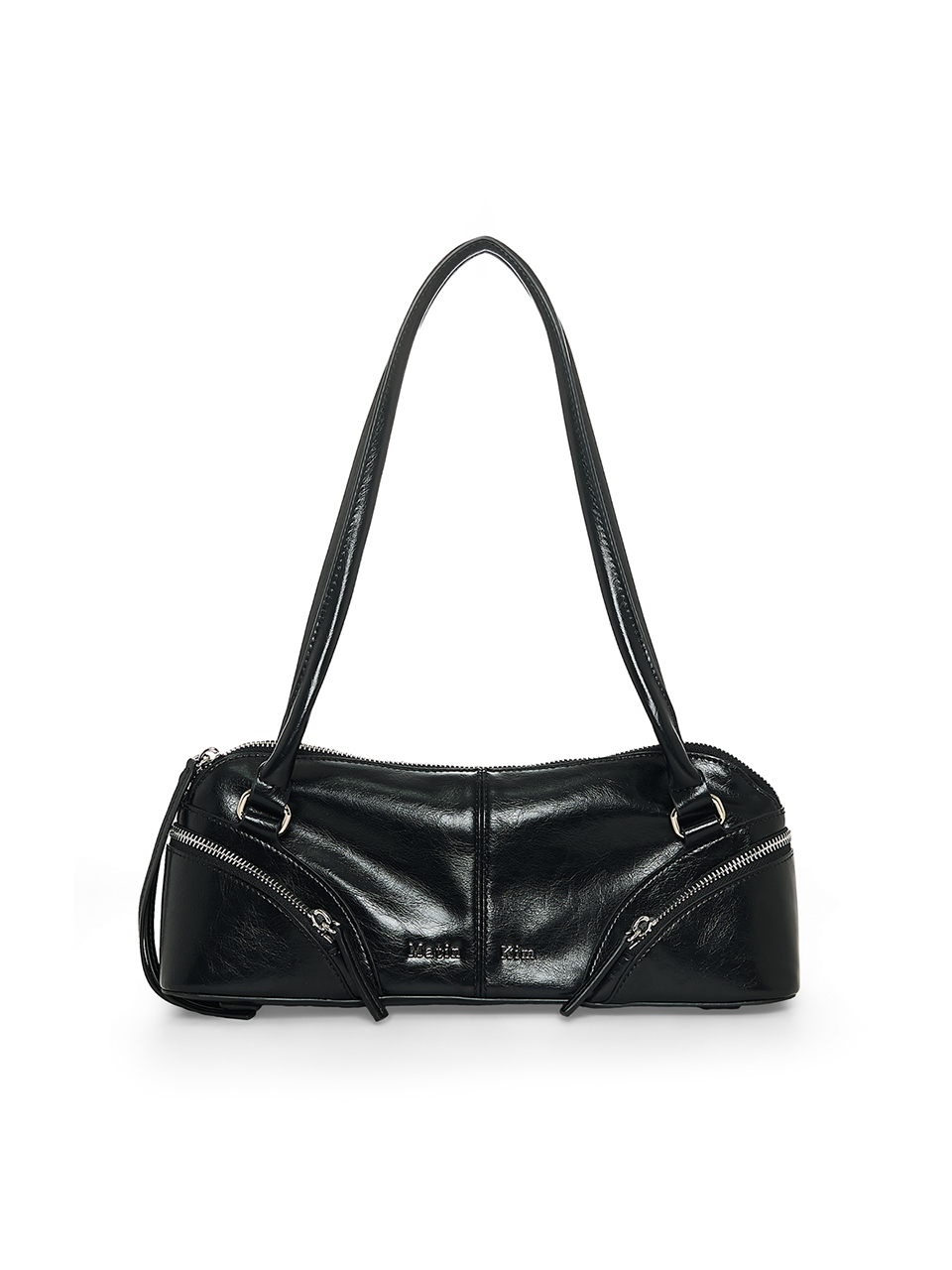 弧形拉鍊法棍包 黑色