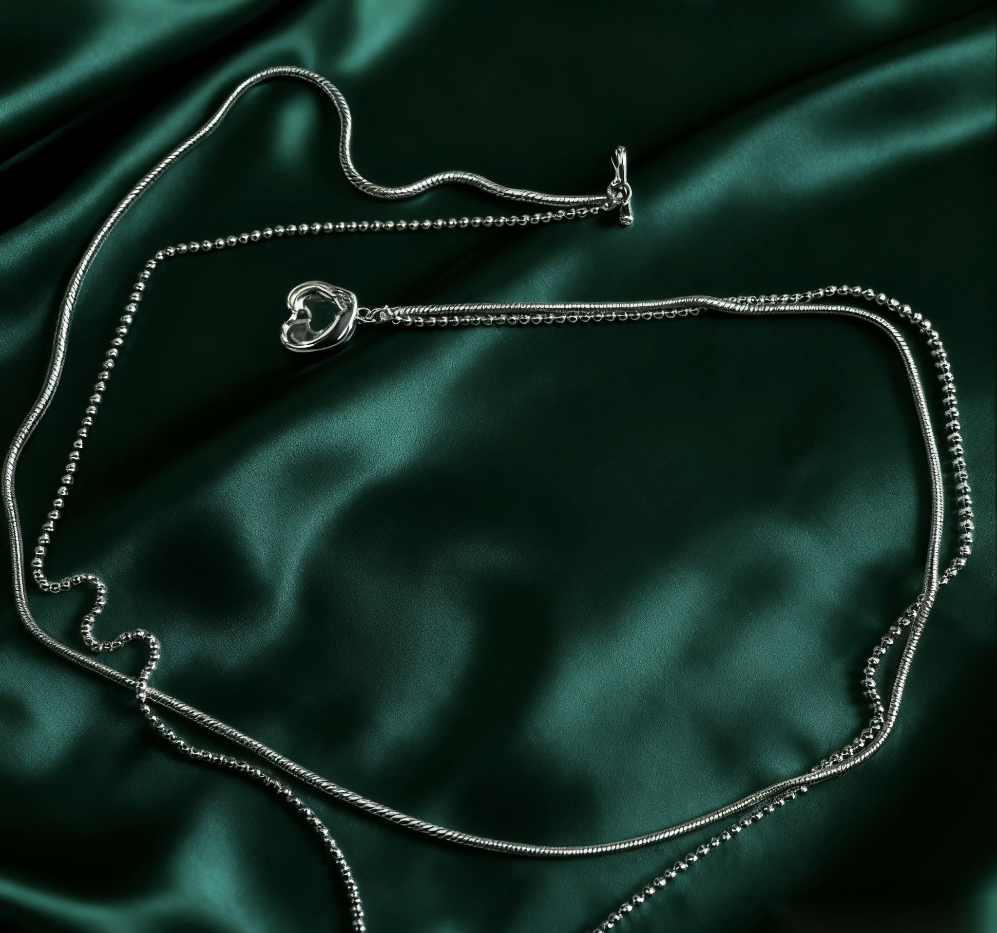 (W1) 心昭 項鏈 S925厚銀- #X0202701 #AP2604