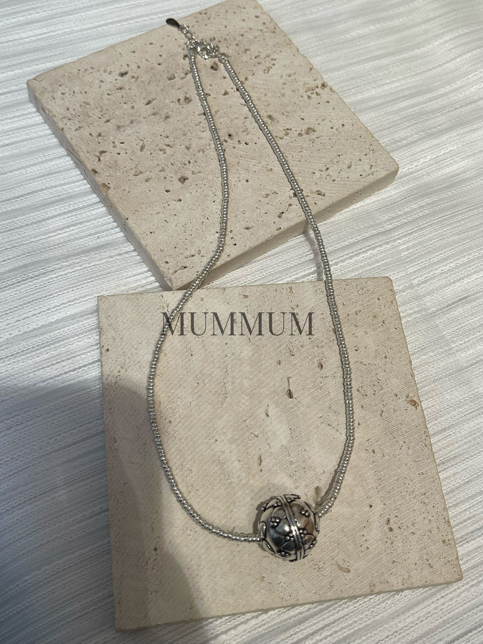 sl13259/花兒立體籽串串頸鏈