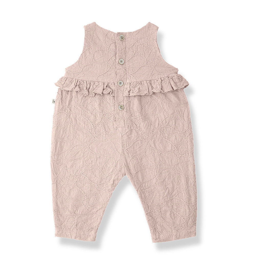 （預購）1+ in the family 雕花荷葉邊吊帶褲 SIURANA - rose