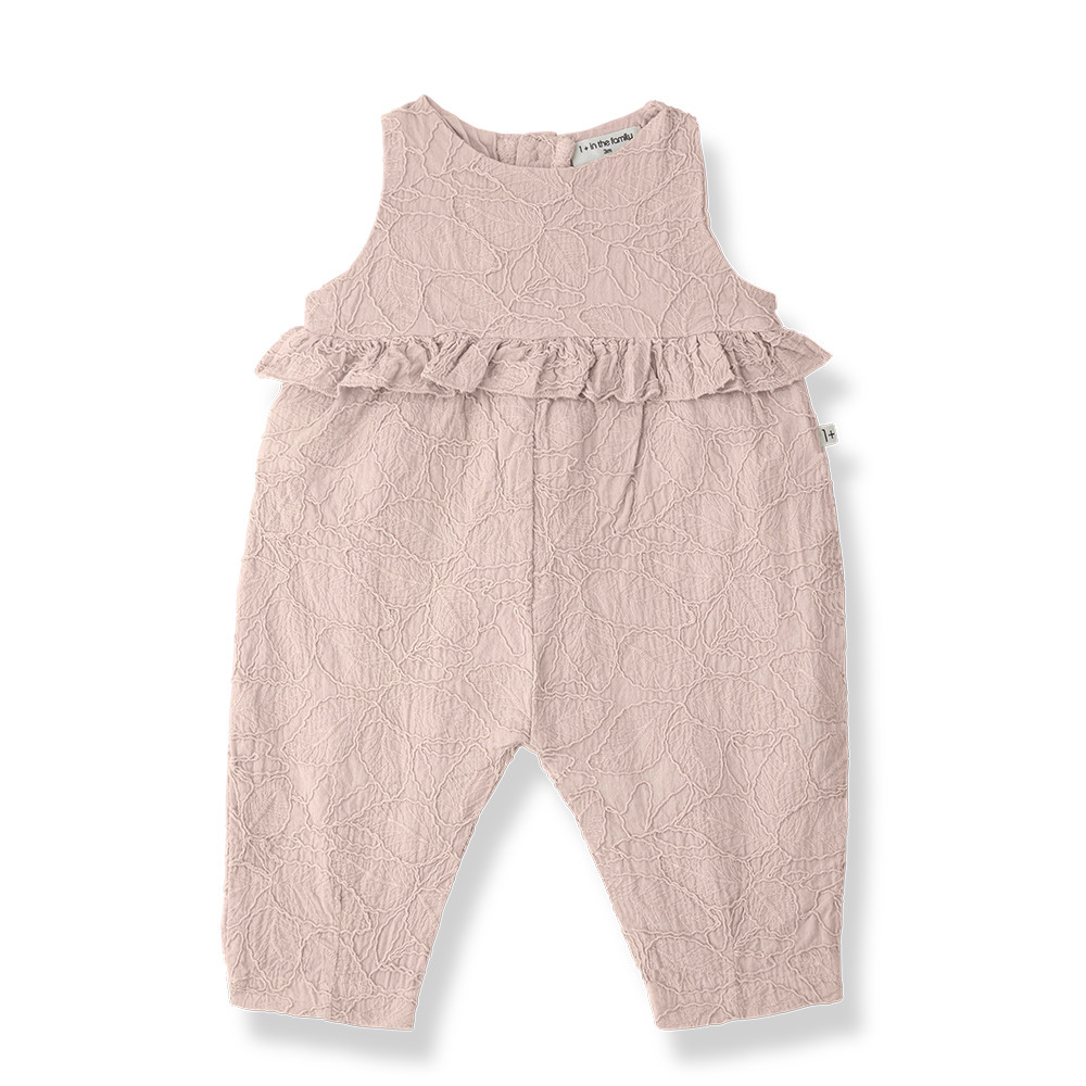 （預購）1+ in the family 雕花荷葉邊吊帶褲 SIURANA - rose