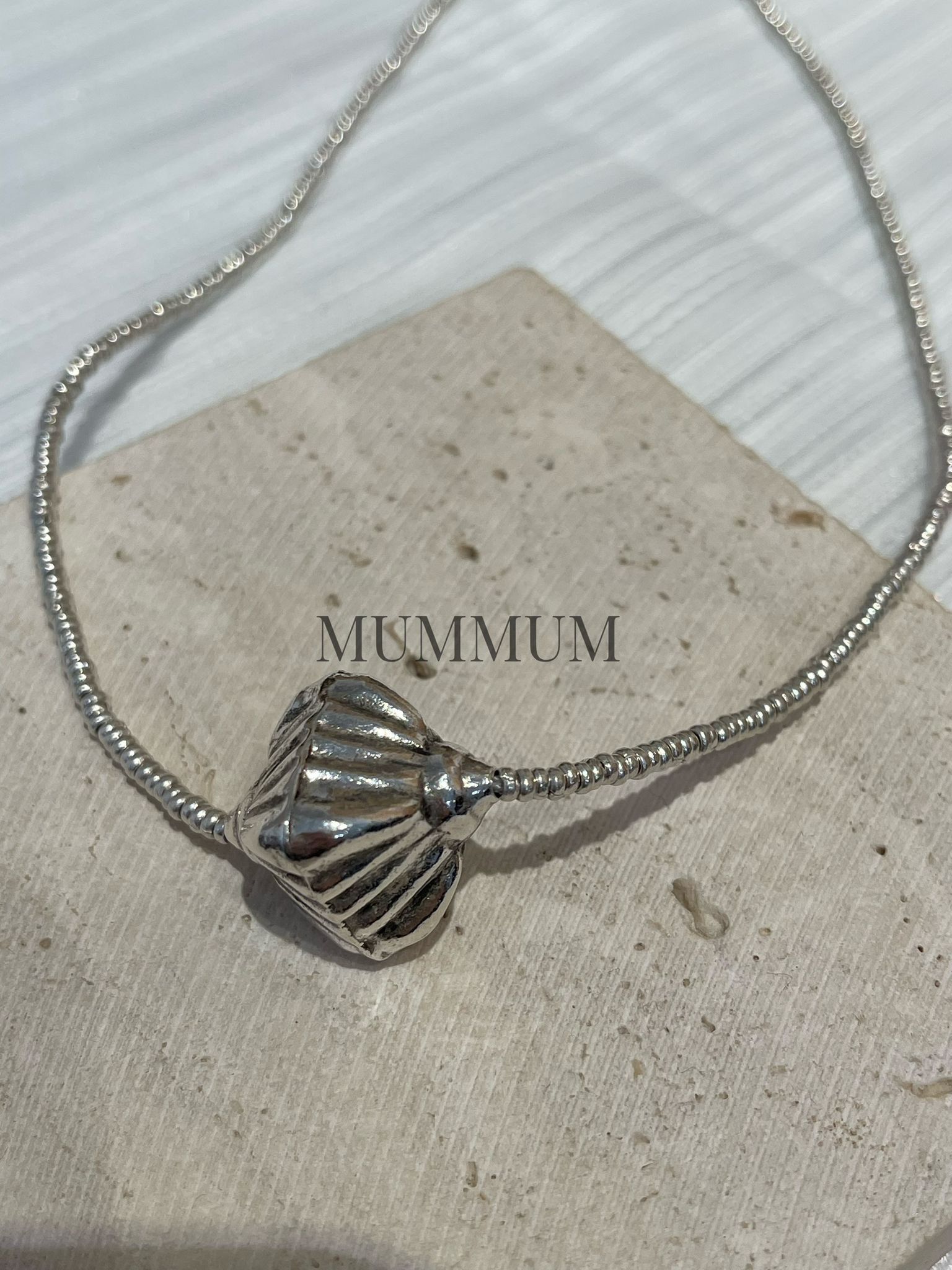 sl13260/立體菱形銀頸鏈