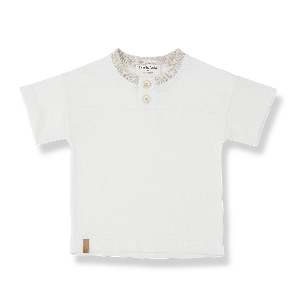 （預購）1+ in the family 滾邊領雙釦上衣 ORDIS - off-white