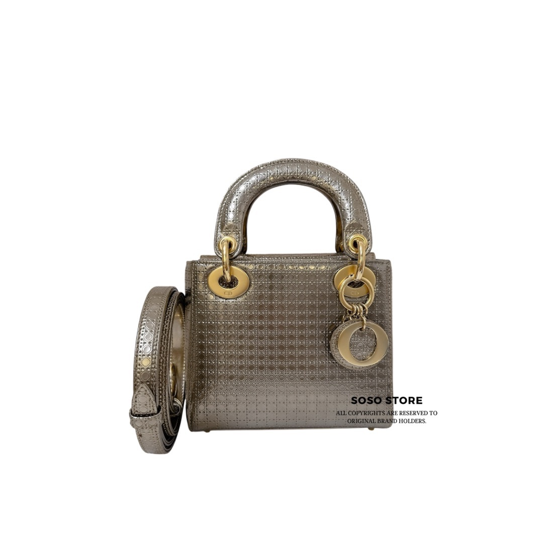 Dior Mini Lady Dior - Gold / GHW