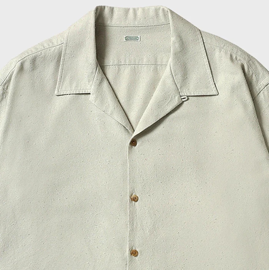 A.PRESSE 2026 SILK NEP LOOP COLLAR SHIRT (26SAP-02-13) - PRE ORDER ITEM (預訂中)