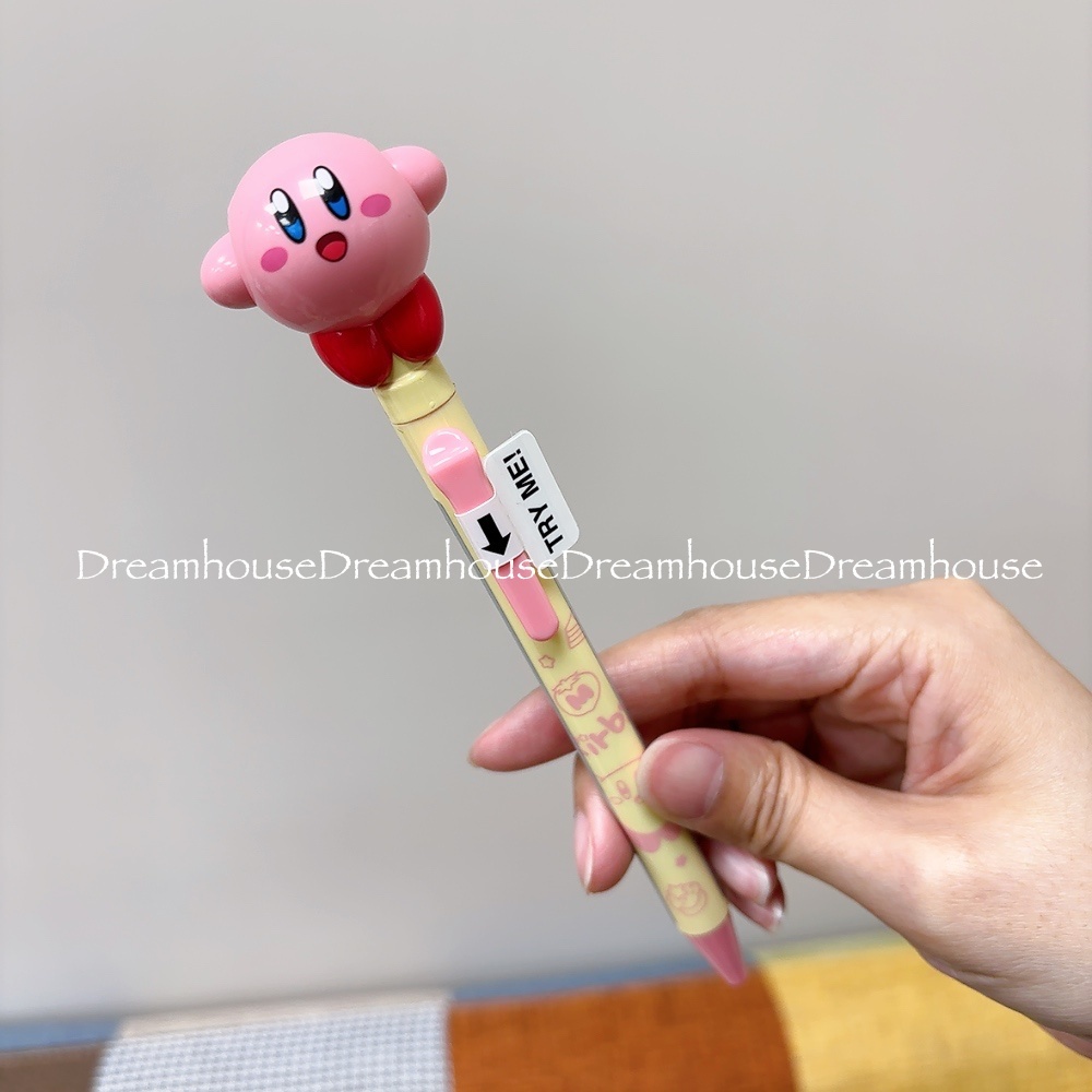 日本製 星のカービィ kirby 星之卡比 立體公仔 招手 黑筆 原子筆 筆