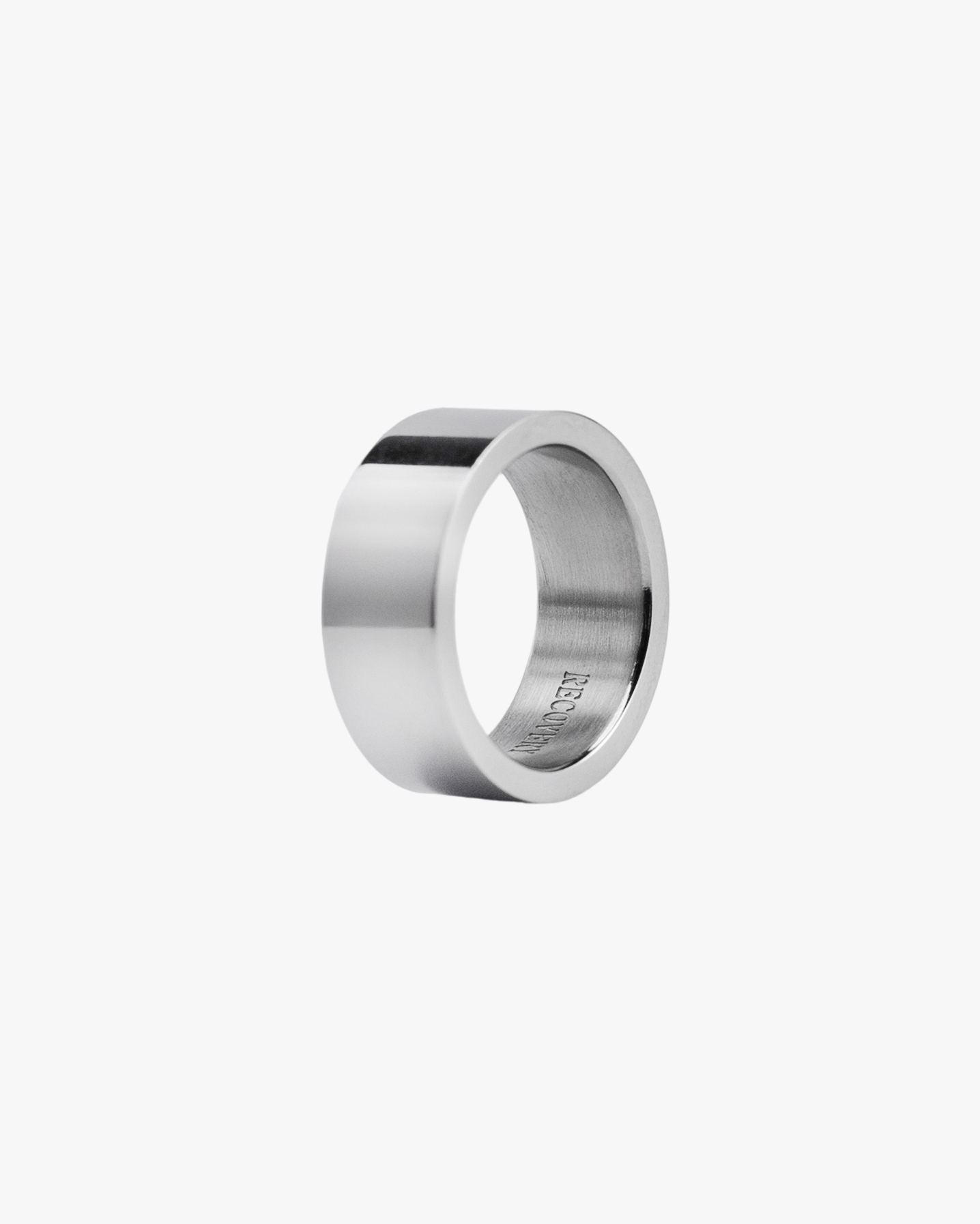RECOVERY 基本77MM平面戒指 (亮銀)