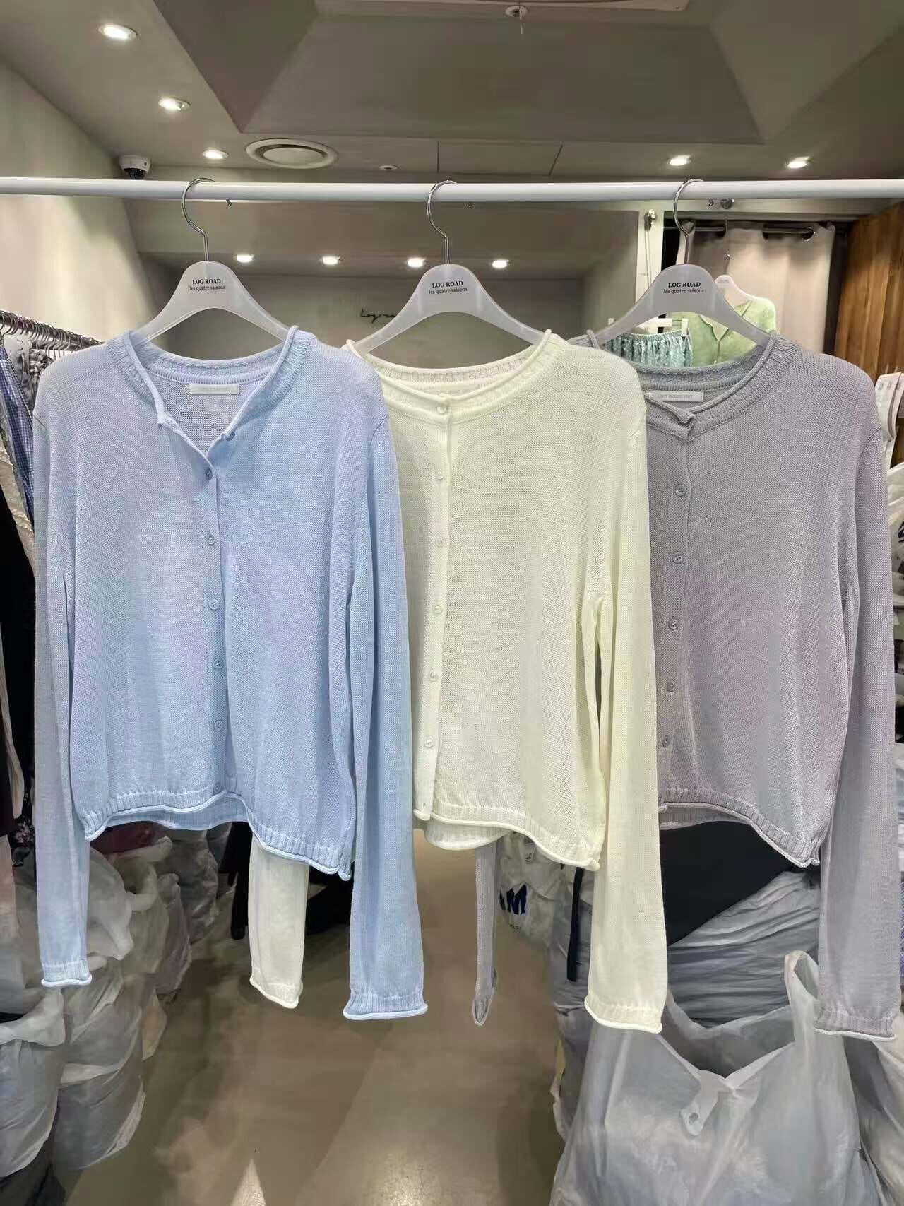 LR6047 輕薄排鈕外套