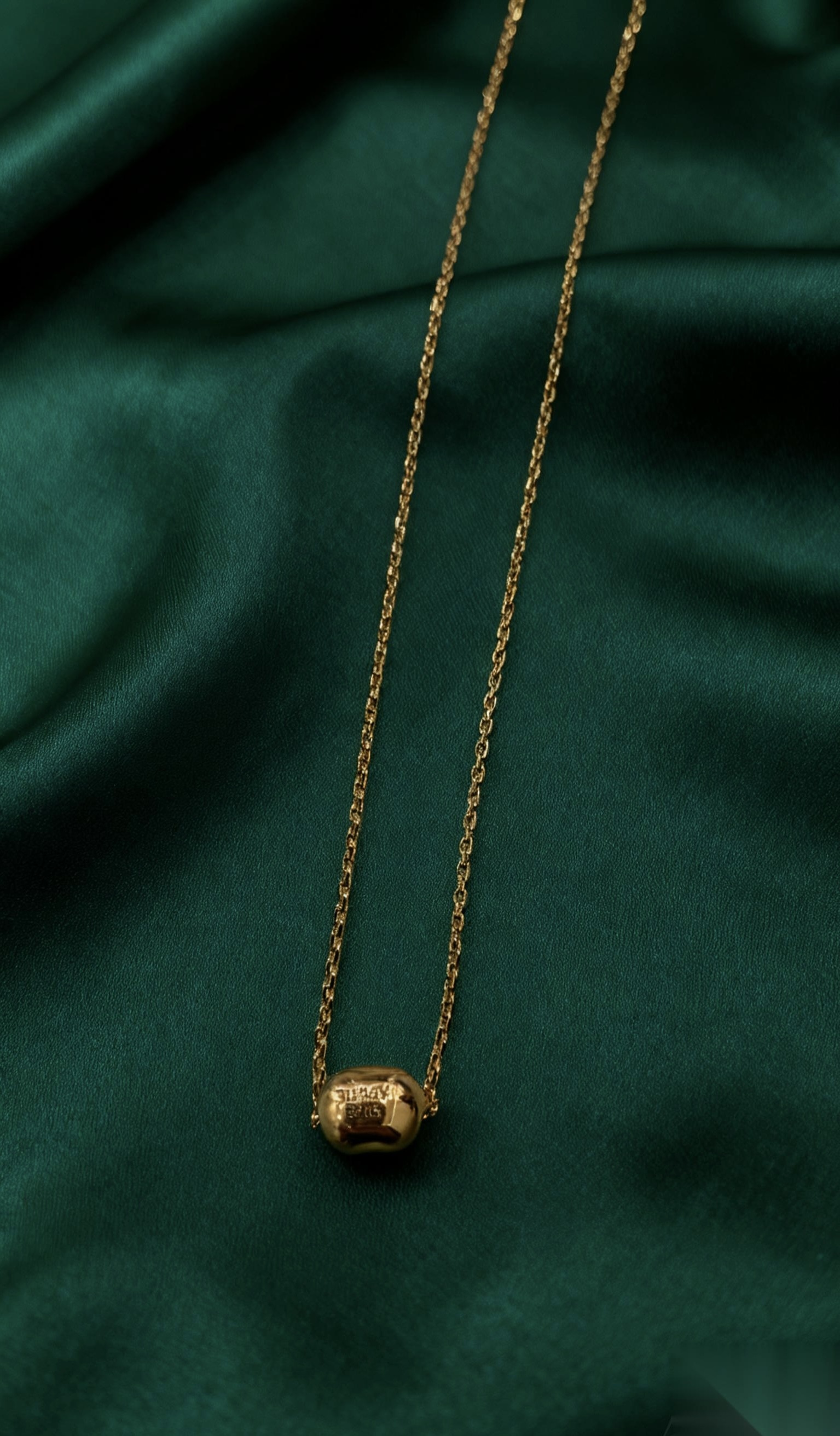 (Z1) 珠圓豆潤 項鏈 S925 復古金 - #X0221101 #AP2604