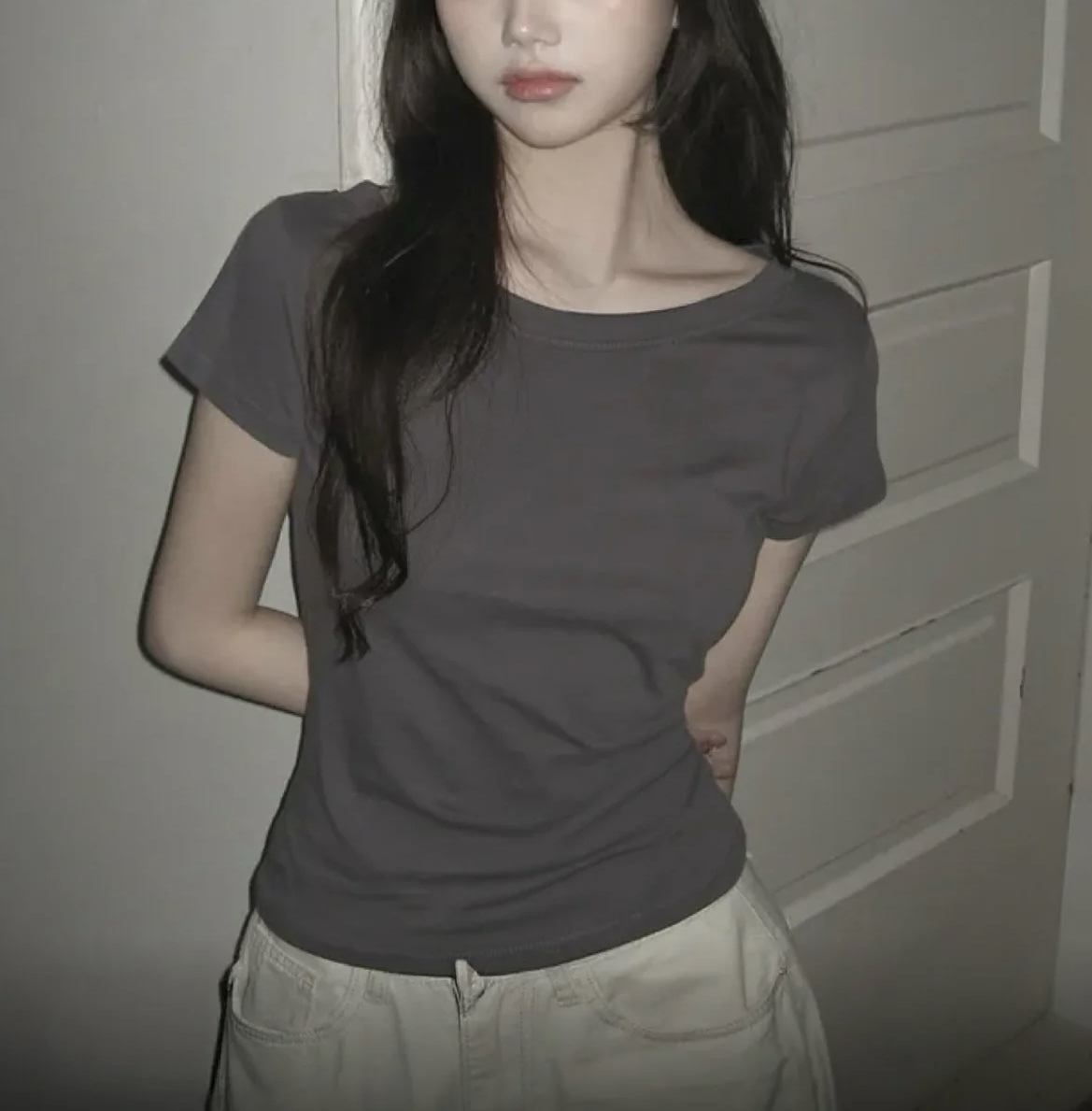 KOREA BASIC TWO WAYS TEE 五色入