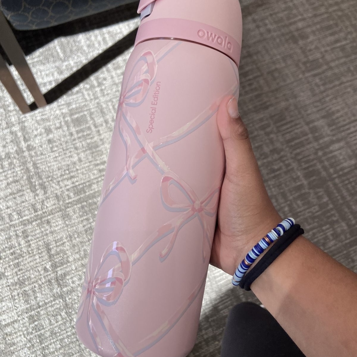 OWALA FREESIP SUGAR PLUM FAIRY 32OZ 粉紅 蝴蝶結 不銹鋼 保冰吸管杯 直飲