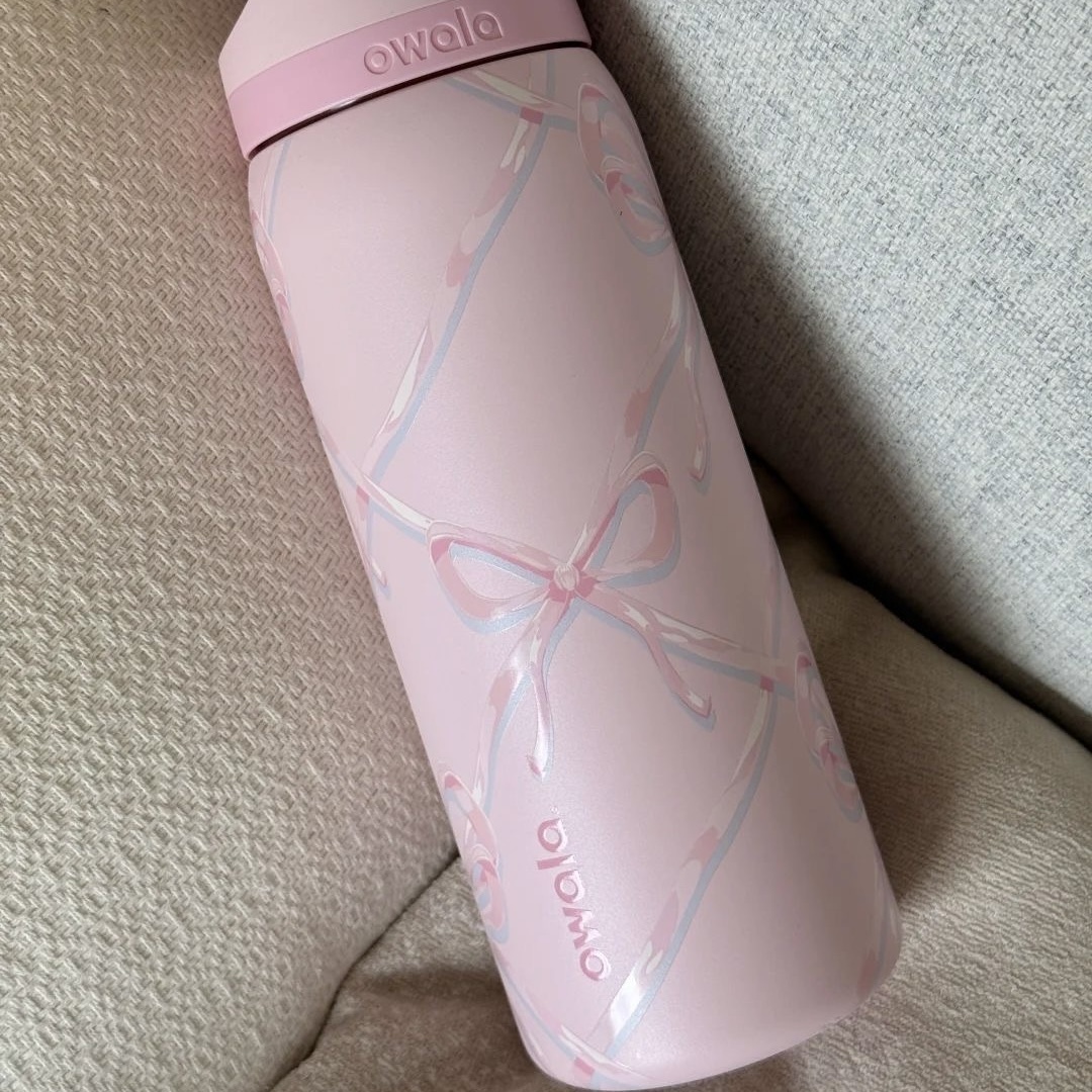 OWALA FREESIP SUGAR PLUM FAIRY 32OZ 粉紅 蝴蝶結 不銹鋼 保冰吸管杯 直飲