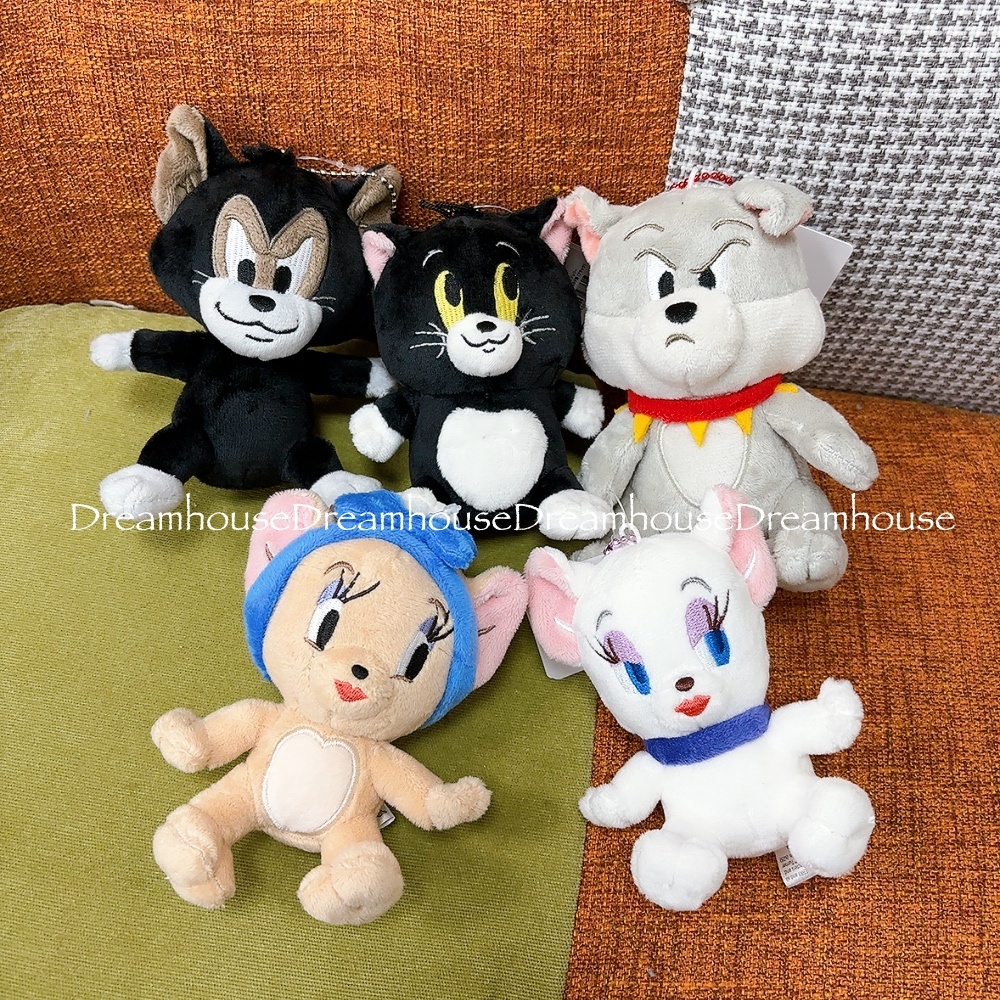 湯姆貓與傑利鼠 圖多蓋洛 雪莉 史派克 布奇 三隻小貓 娃娃吊飾 珠鏈吊飾 鑰匙圈 絨毛 玩偶 娃娃 公仔