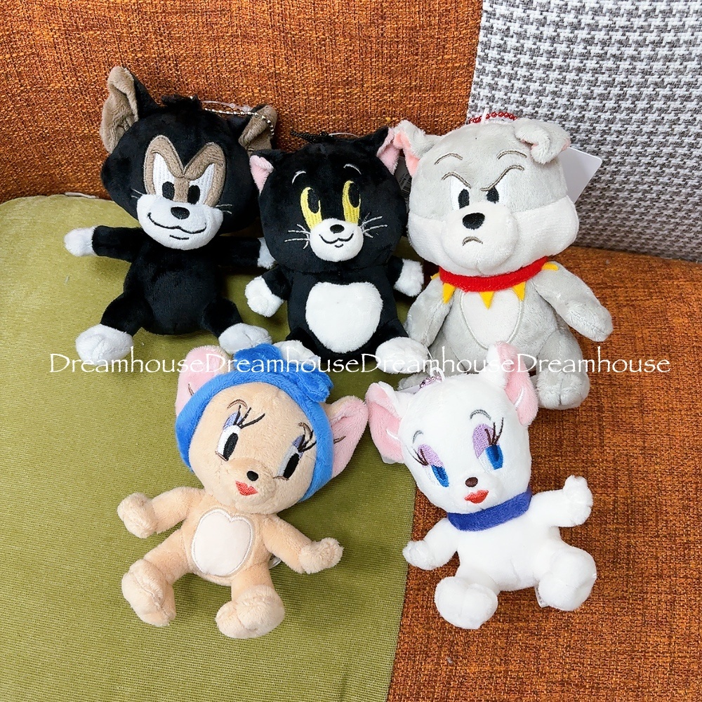 湯姆貓與傑利鼠 圖多蓋洛 雪莉 史派克 布奇 三隻小貓 娃娃吊飾 珠鏈吊飾 鑰匙圈 絨毛 玩偶 娃娃 公仔