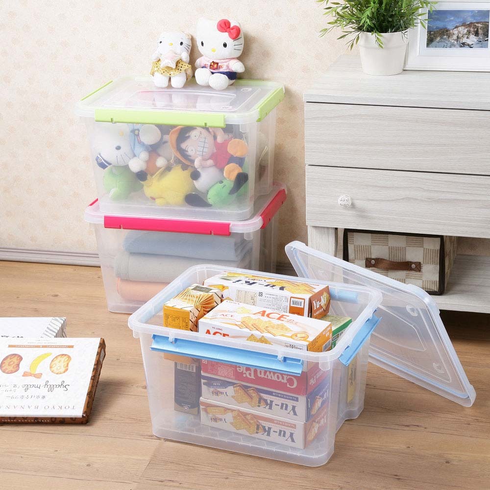 《真心良品》KEYWAY聯府 好運四面環扣密封整理箱(25.5L)1入   KT240