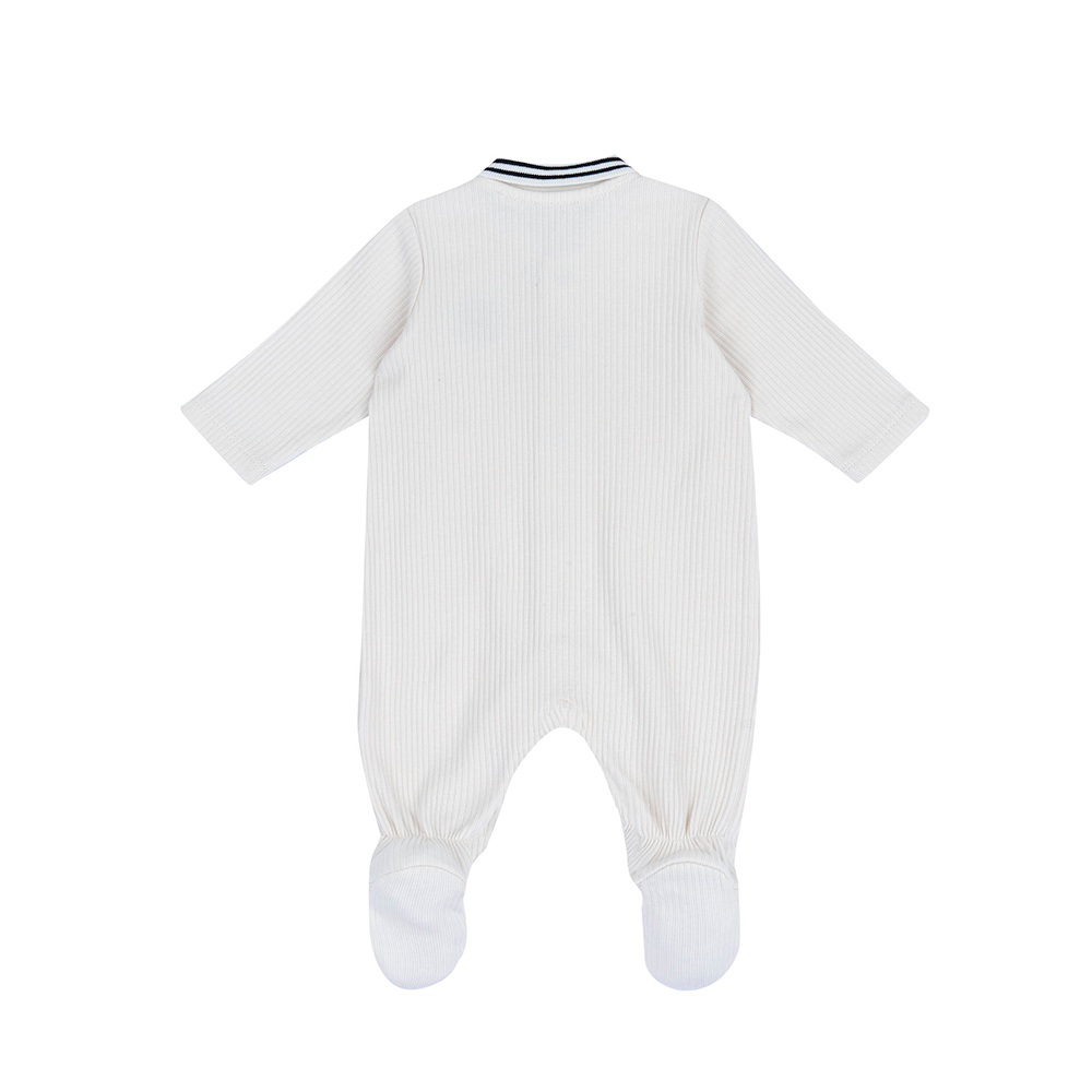 皇室小熊-POLO領前開長袖兔裝