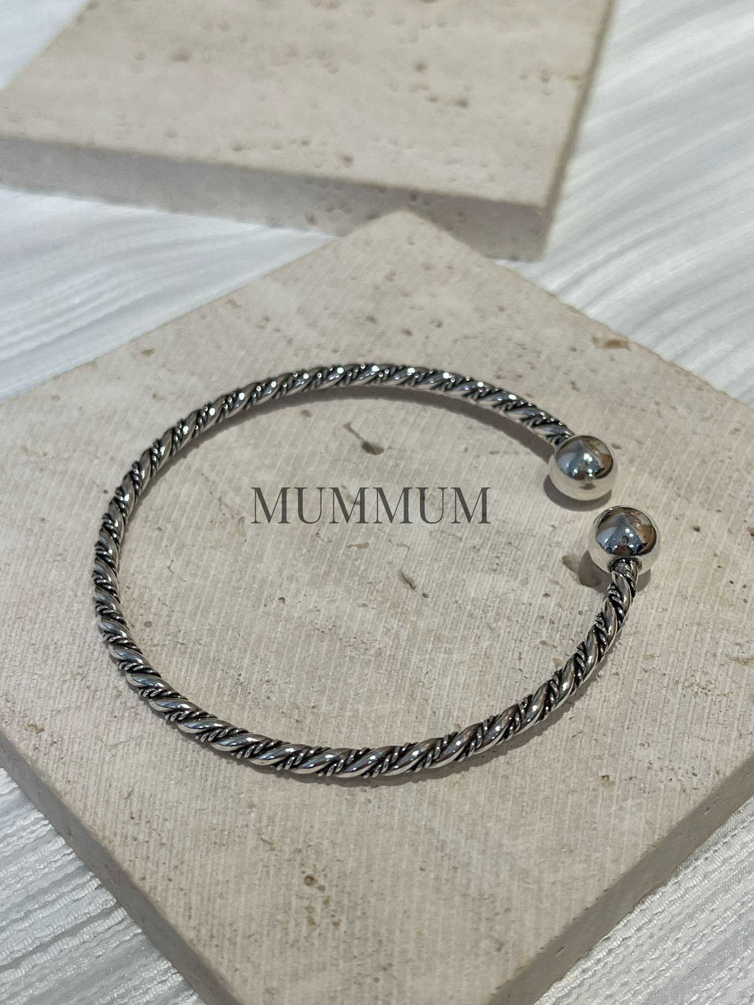 SL13267/粗幼扭紋繡手鐲