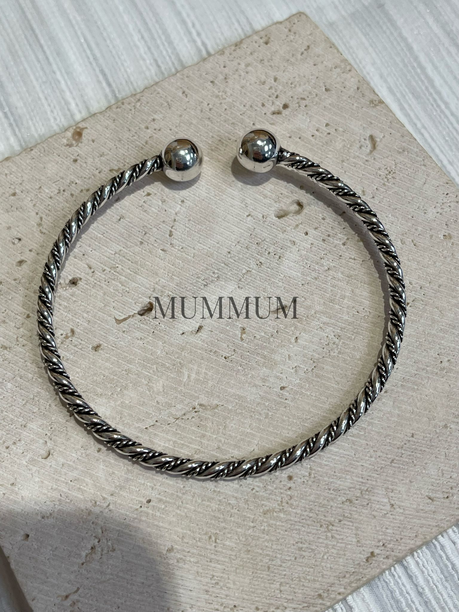 SL13267/粗幼扭紋繡手鐲