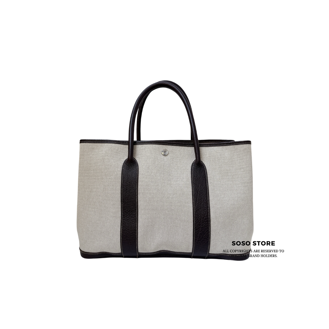 Hermes Garden Party tote - ECRU / SHW