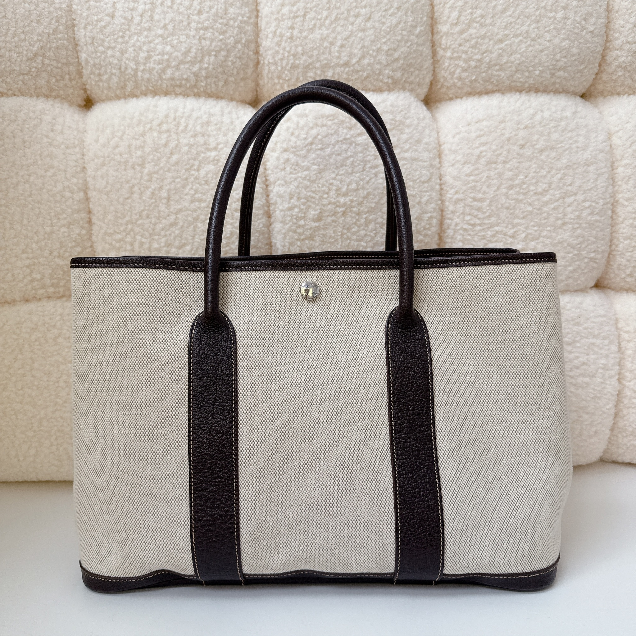 Hermes Garden Party tote - ECRU / SHW