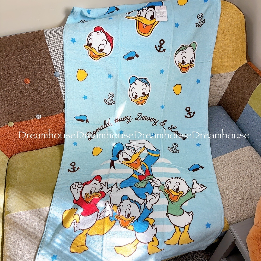 迪士尼 唐老鴨 純棉 棉質浴巾 毛巾 大浴巾