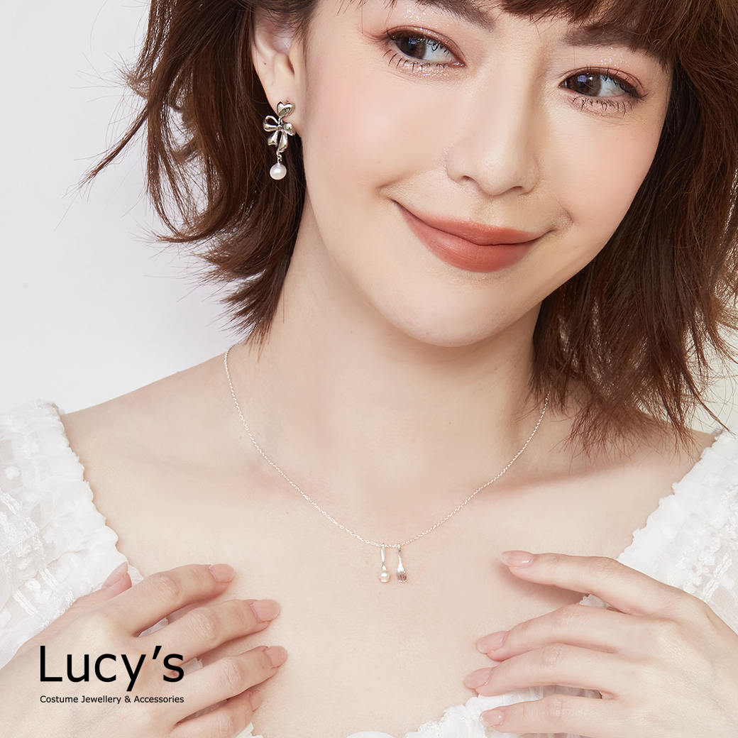 925純銀 珍珠餐匙 項鍊 (127242)