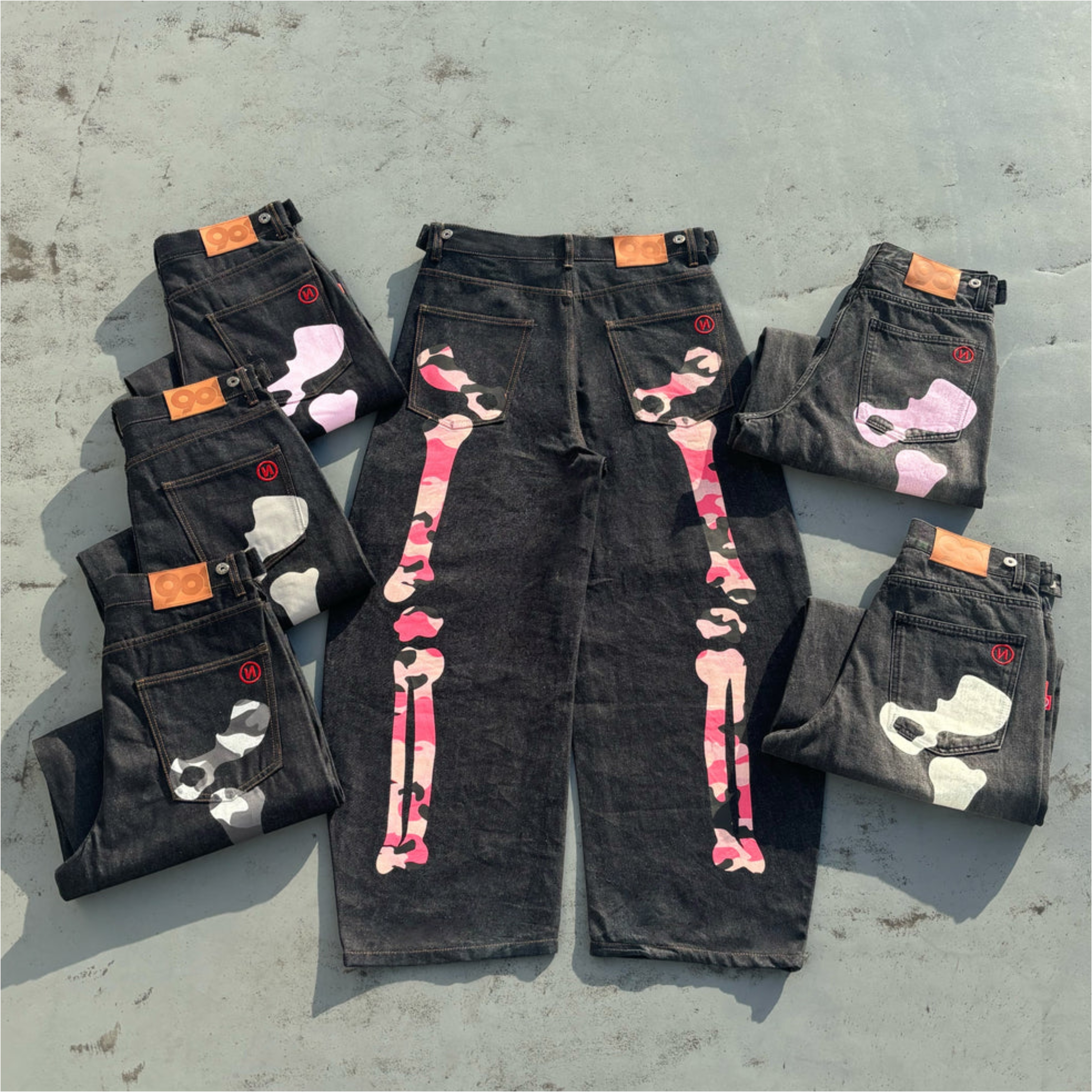 2026SS 9090 Bone Hand Denim Pants 骨頭 牛仔褲 現貨 NN2231