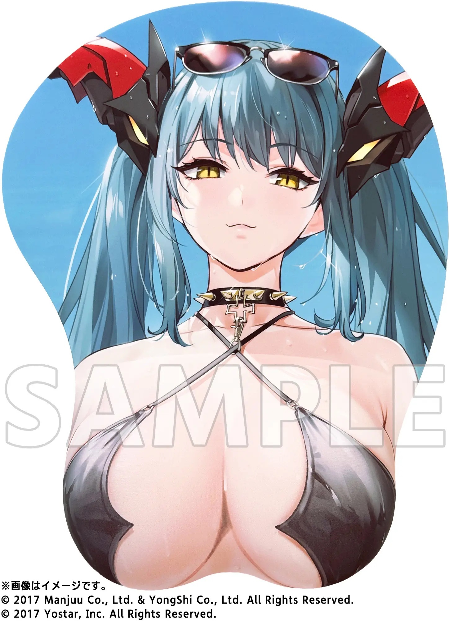 「ACG.GO」「預購」Soft Garage Azur Lane 雷根斯堡「暗龍、閃耀海灘 Ver.」等身大 Oppai Mouse Pad 碧藍航線