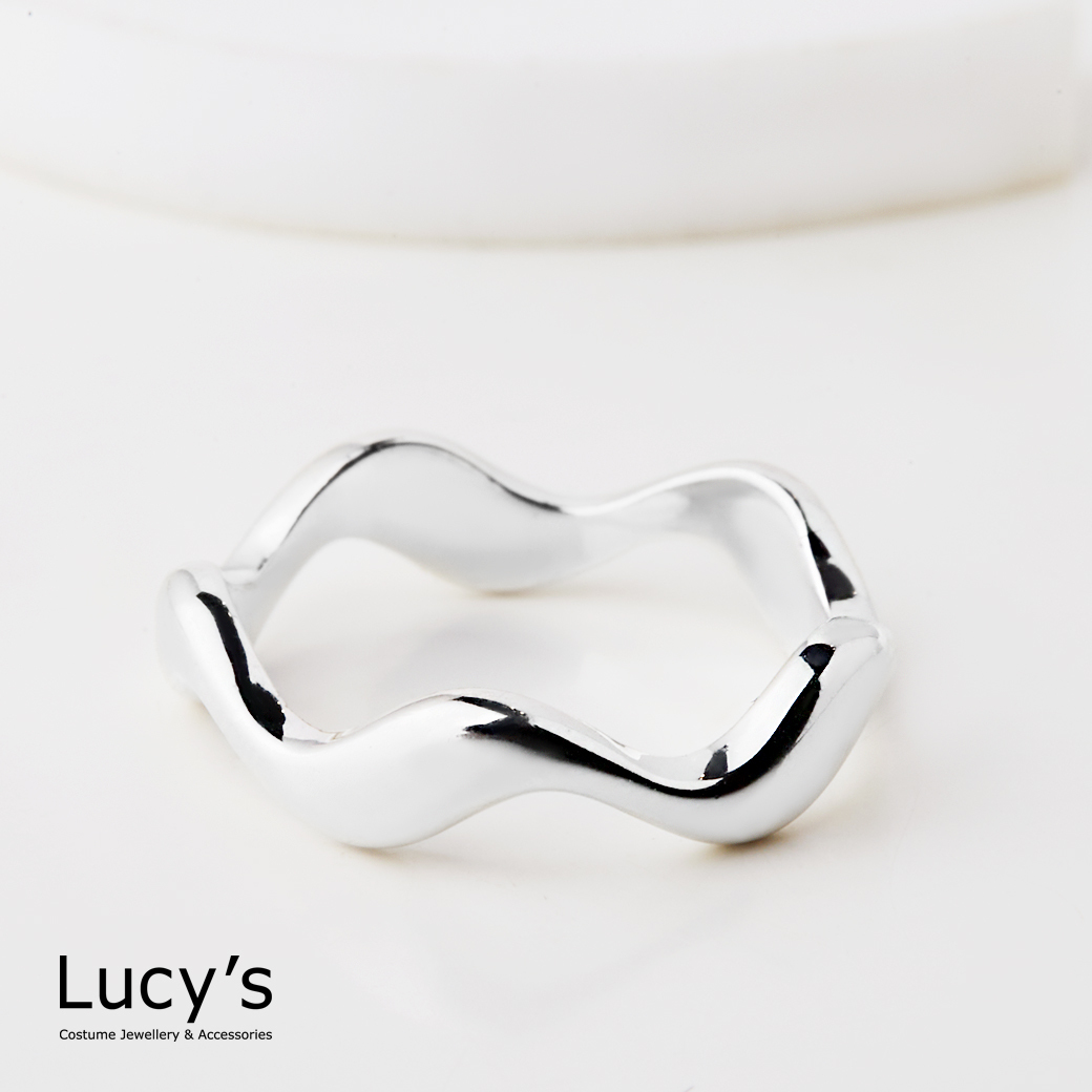 925純銀 波浪 尾戒 (108217)