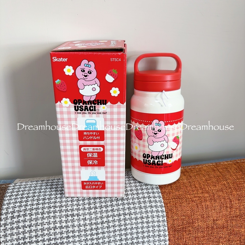 Skater kawaisouni OPANCHU USAGI 內褲兔 手提 不鏽鋼 保溫保冷瓶 隨身杯 水壺