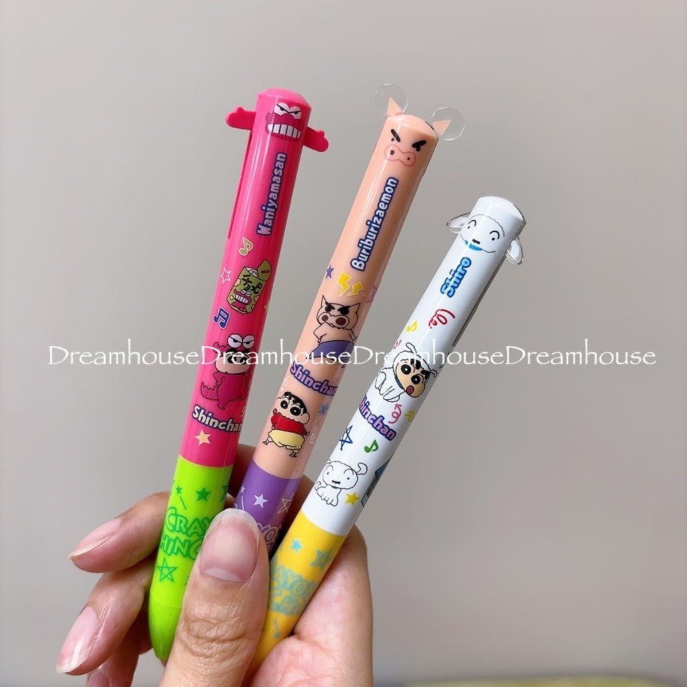 日本製 蠟筆小新 變裝小新 小白 肥嘟嘟左衛門 巧克比 黑筆 紅筆 原子筆 雙色筆 多色筆 筆