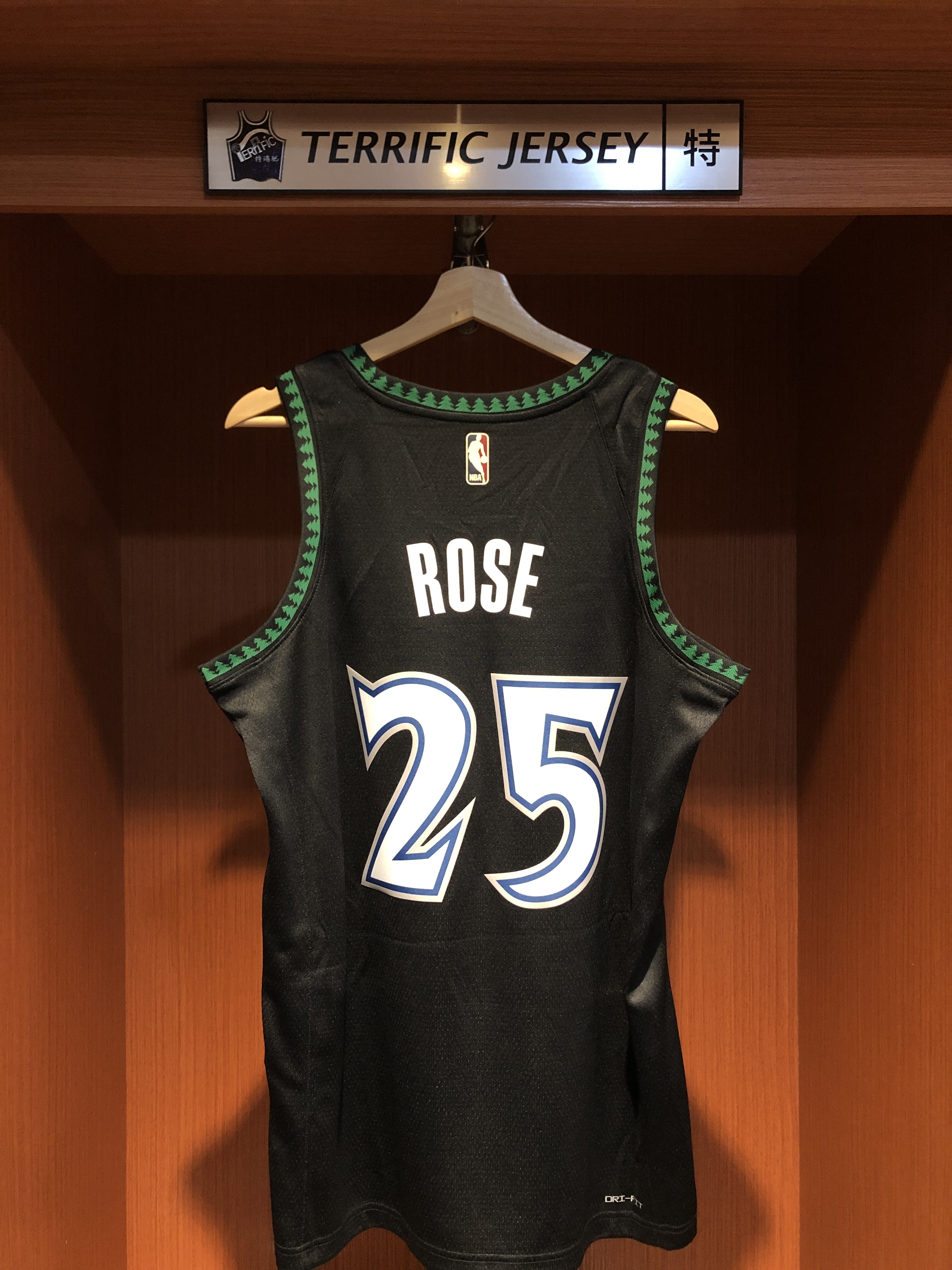 NBA球衣 Derrick Rose 明尼蘇達灰狼復古 25-26 HWC Nike Swingman 球迷版 熱轉印 全新