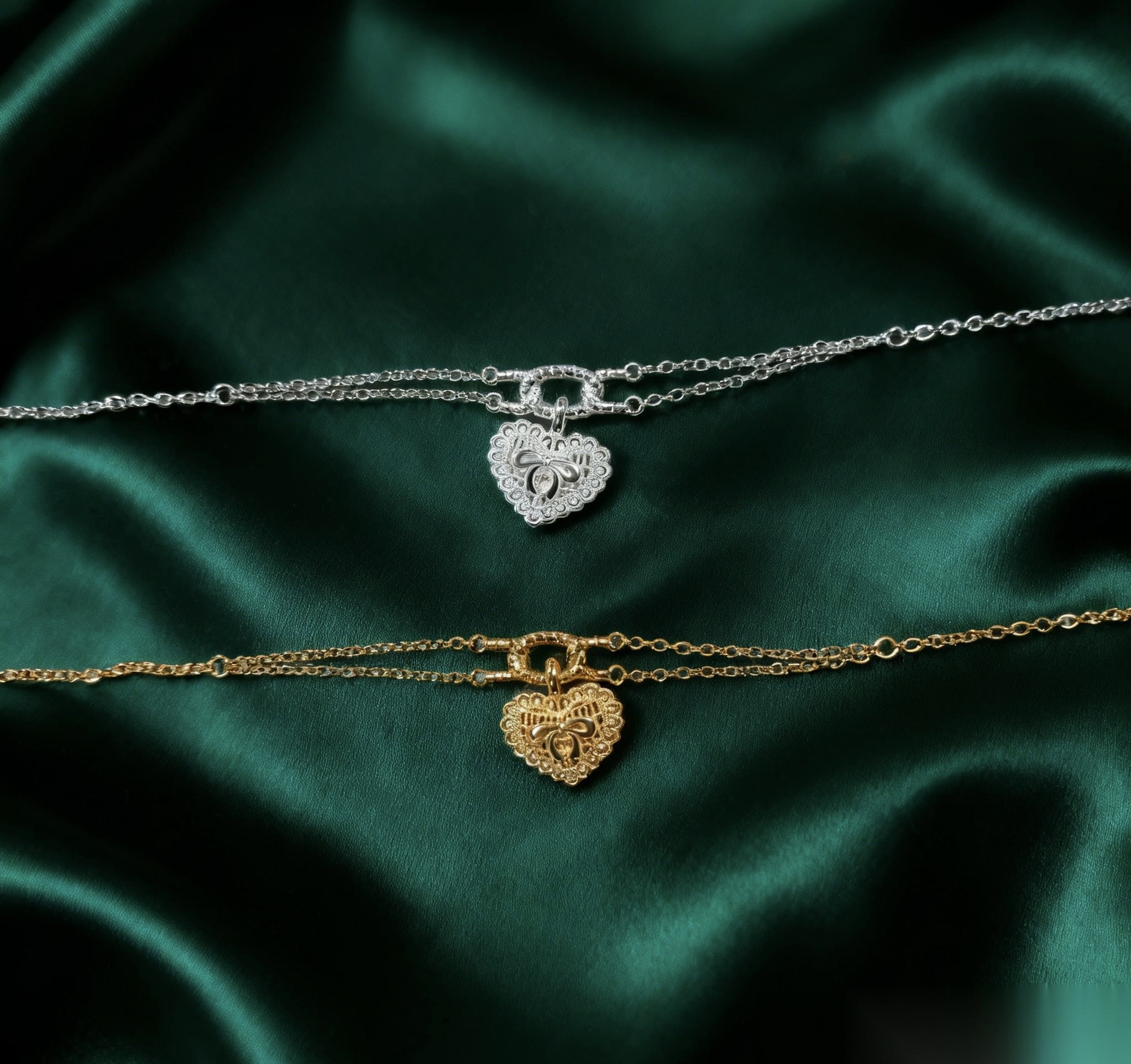 (AT1) 甜心之約 手鏈 S925復古金- #S0211601 #AP2604