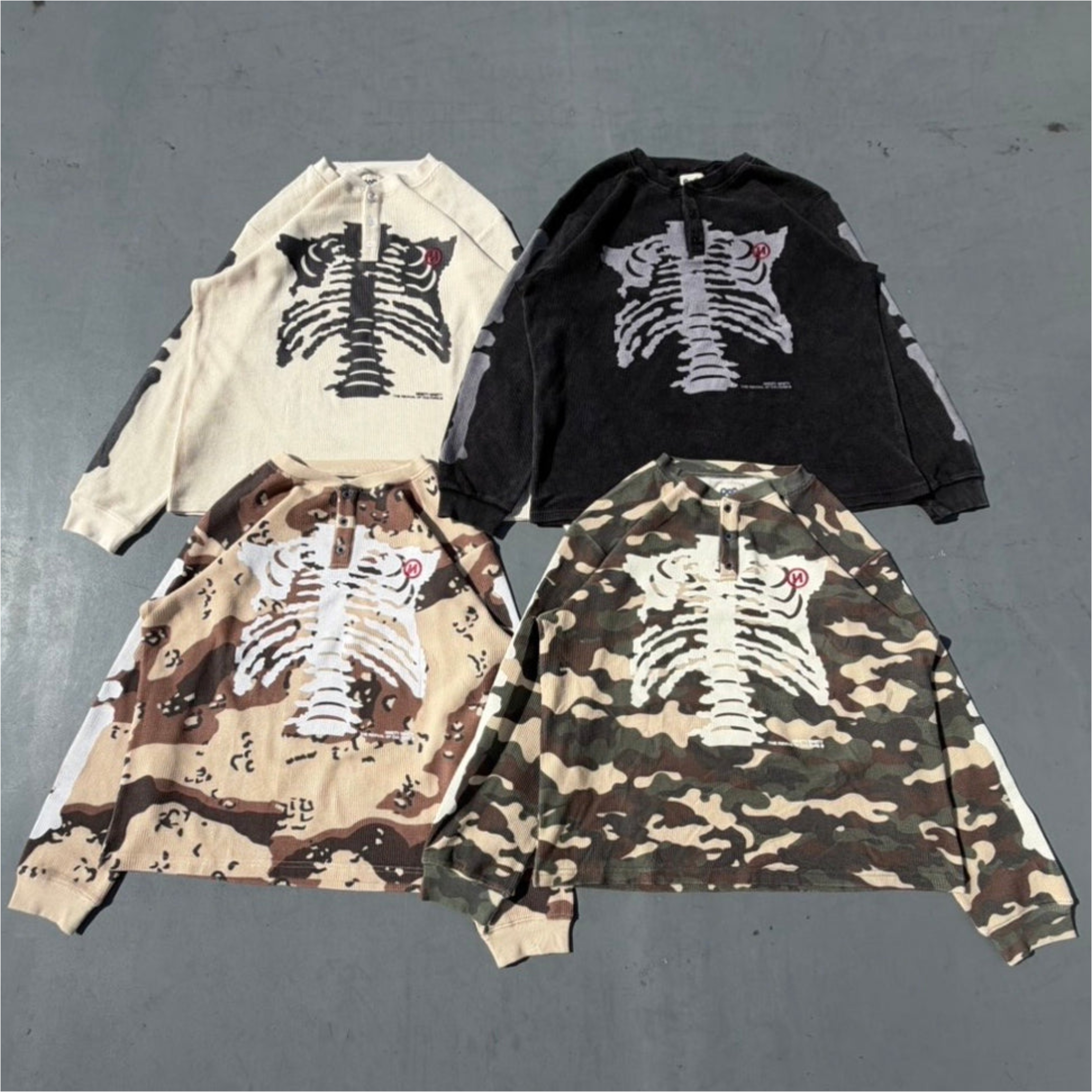 2026SS 9090 Bone Henry Neck Thermal L/S Tee 長袖 骨頭 亨利領 現貨 NN2080