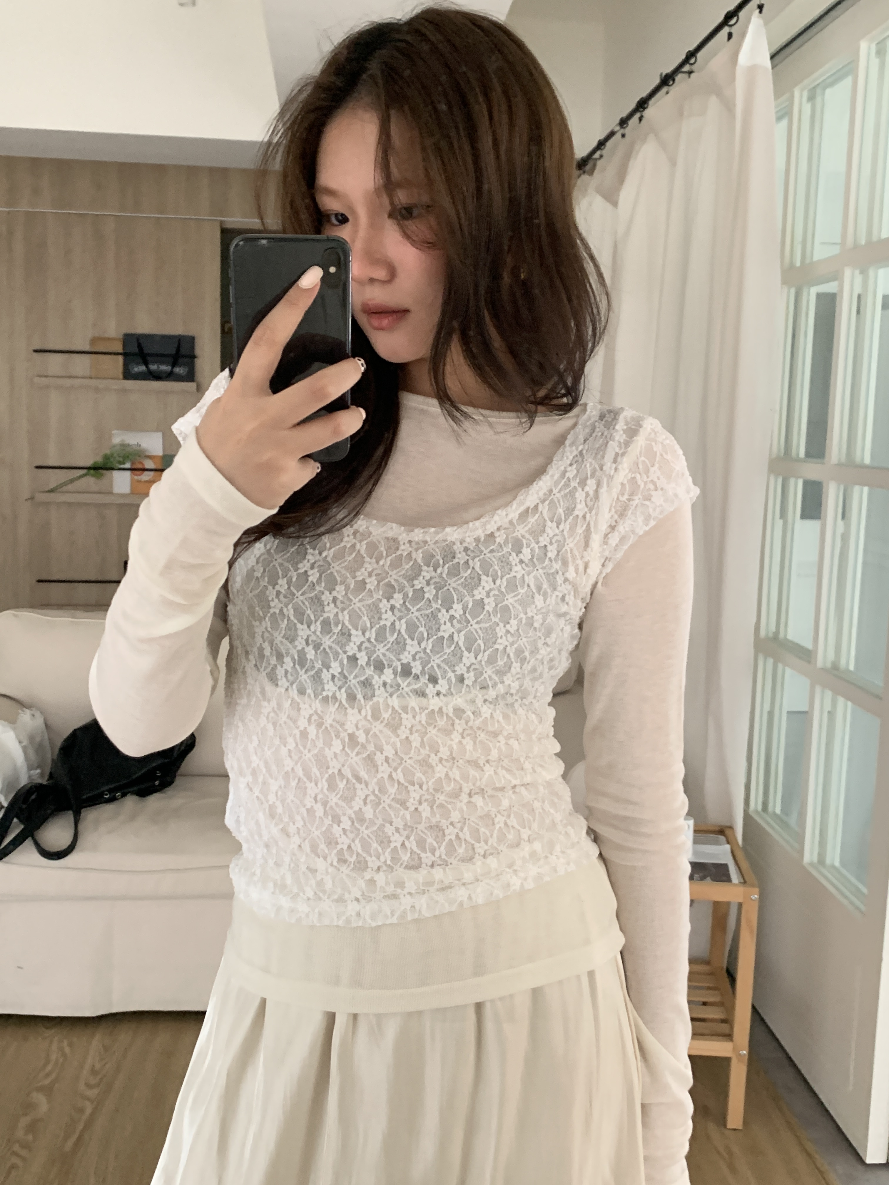 M004/小眾設計蕾絲柔膚set