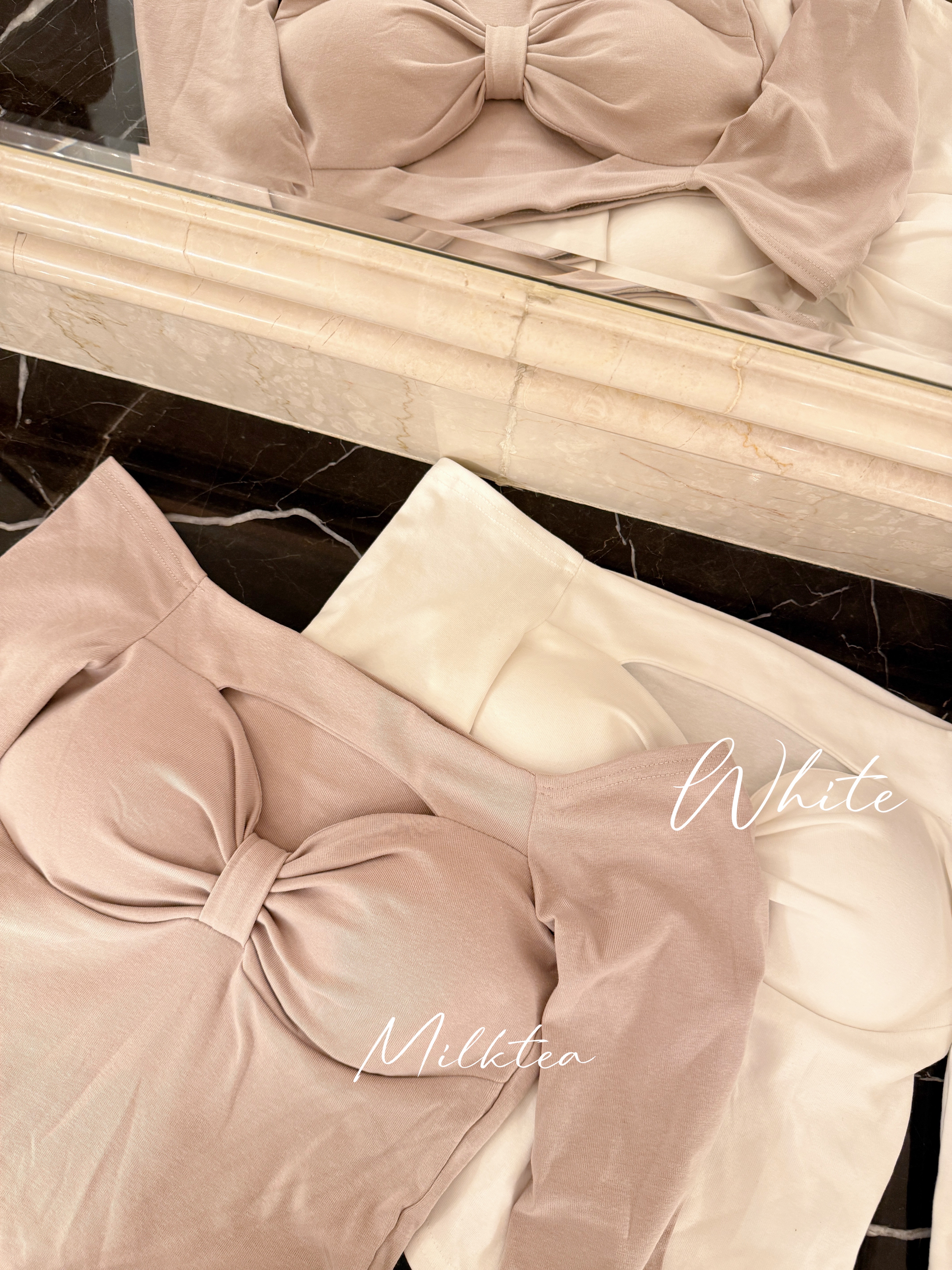 ✨Ribbon Long-sleeves Bra-top *Special price*