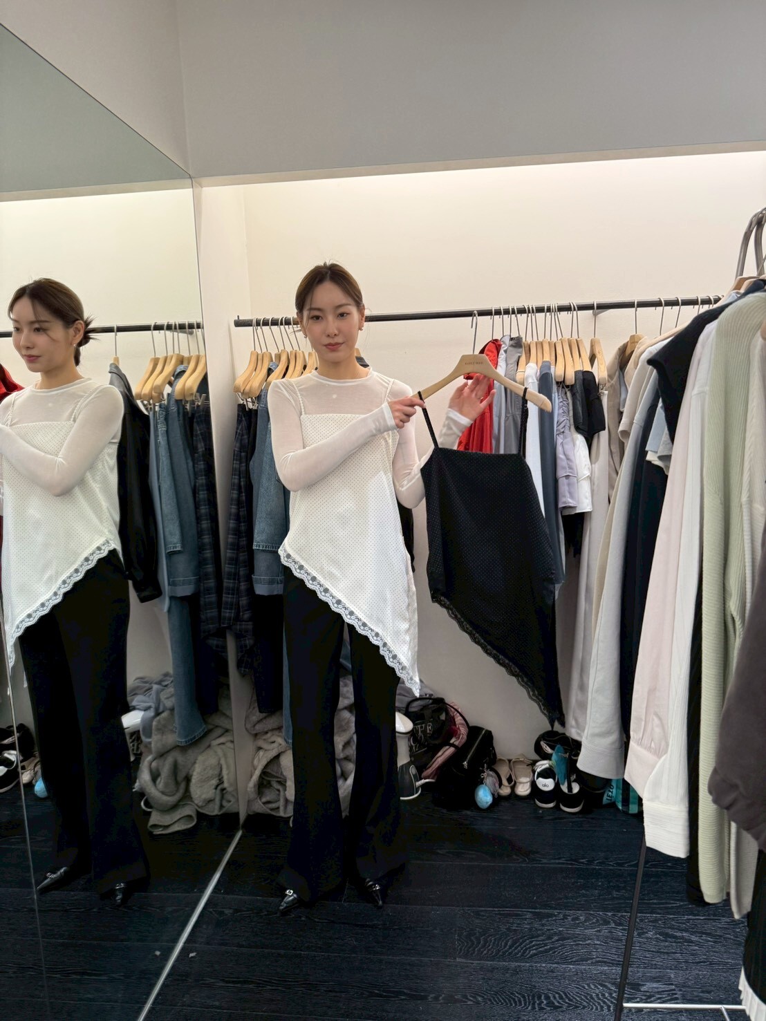 OB6001 斜切點點背心