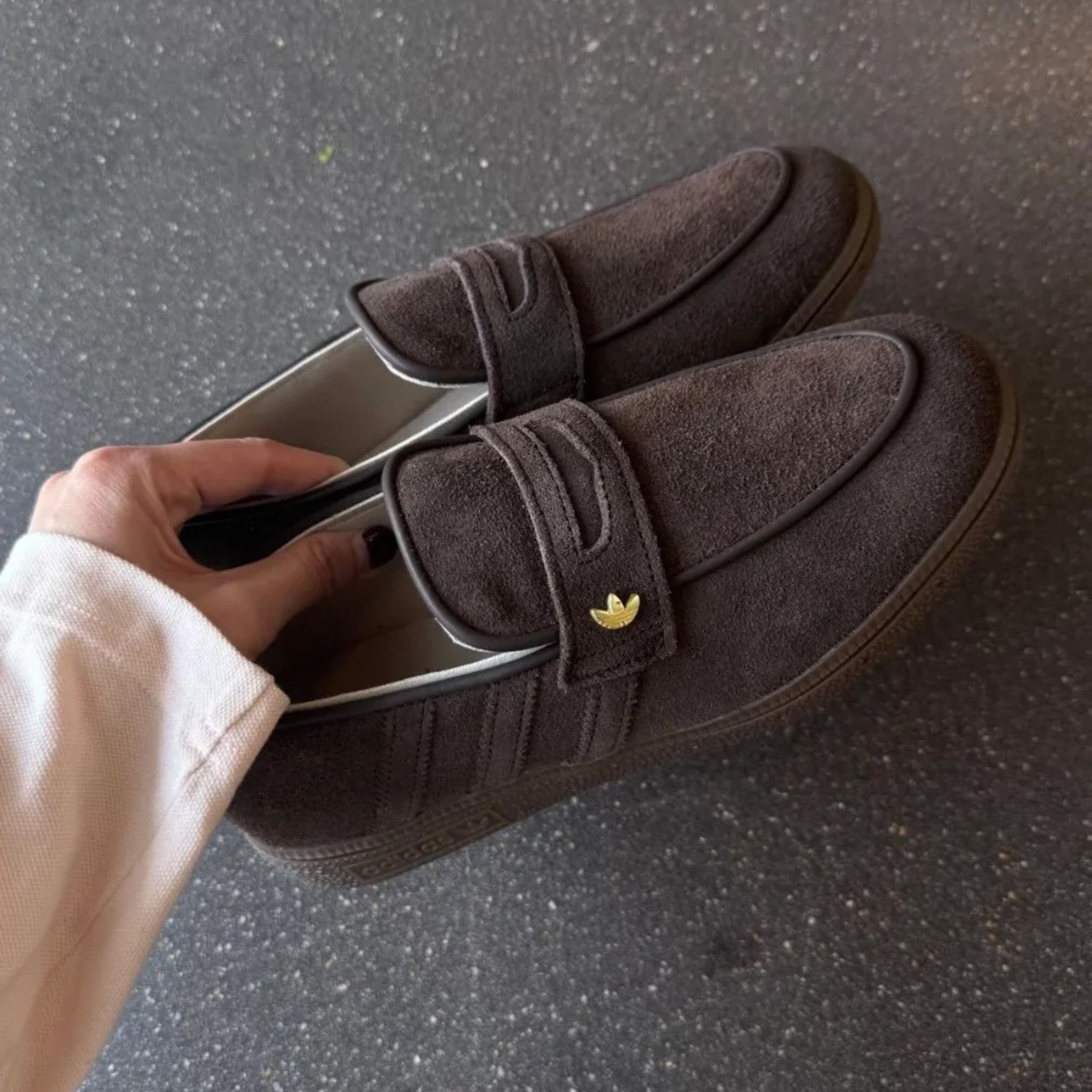 NICEDAY 代購 Adidas HANDBALL SPEZIAL LOAFER 樂福鞋 可可 摩卡 棕 金標 KJ2533