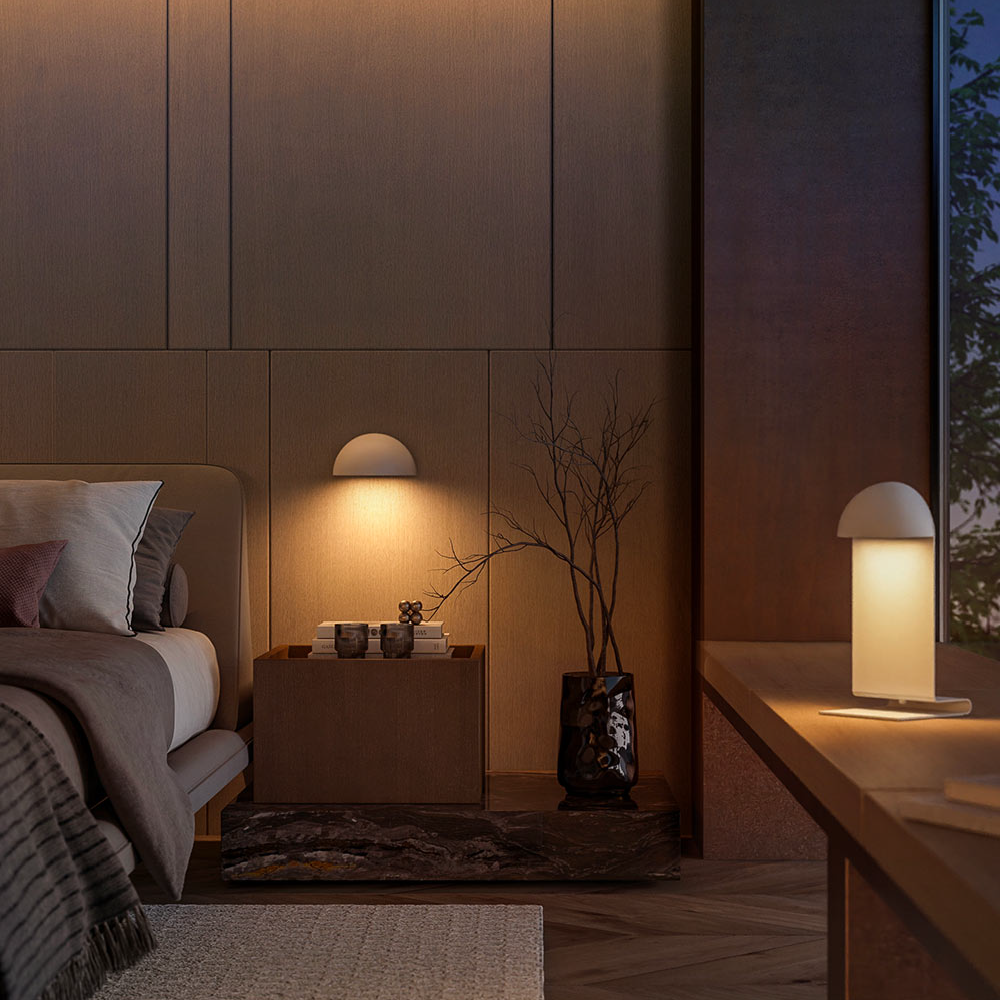 義大利UBIQUA-Midi 平衡極簡美|無線 桌燈/壁燈