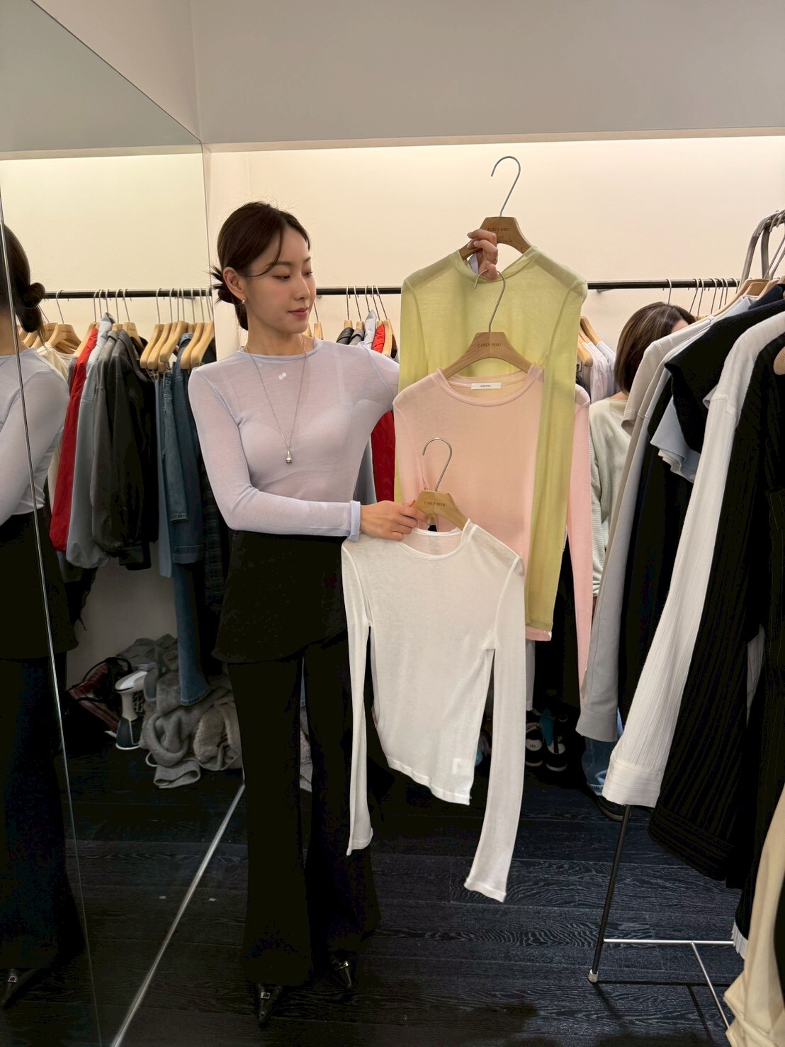 OB5515 微透薄紗感上衣 *特價* (優惠碼同充值購物金不適用)