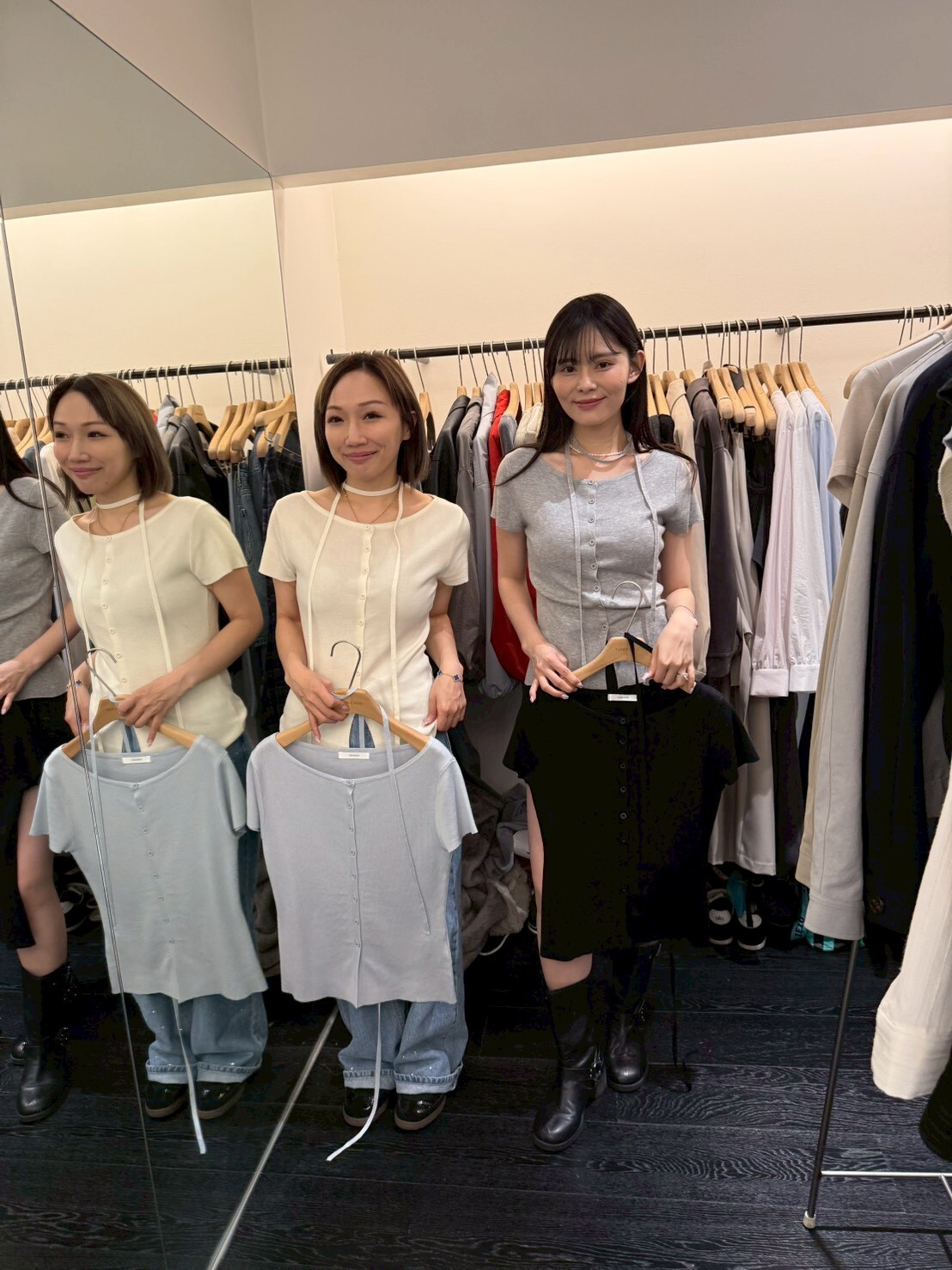 OB6016 瘦身排鈕上衣配帶