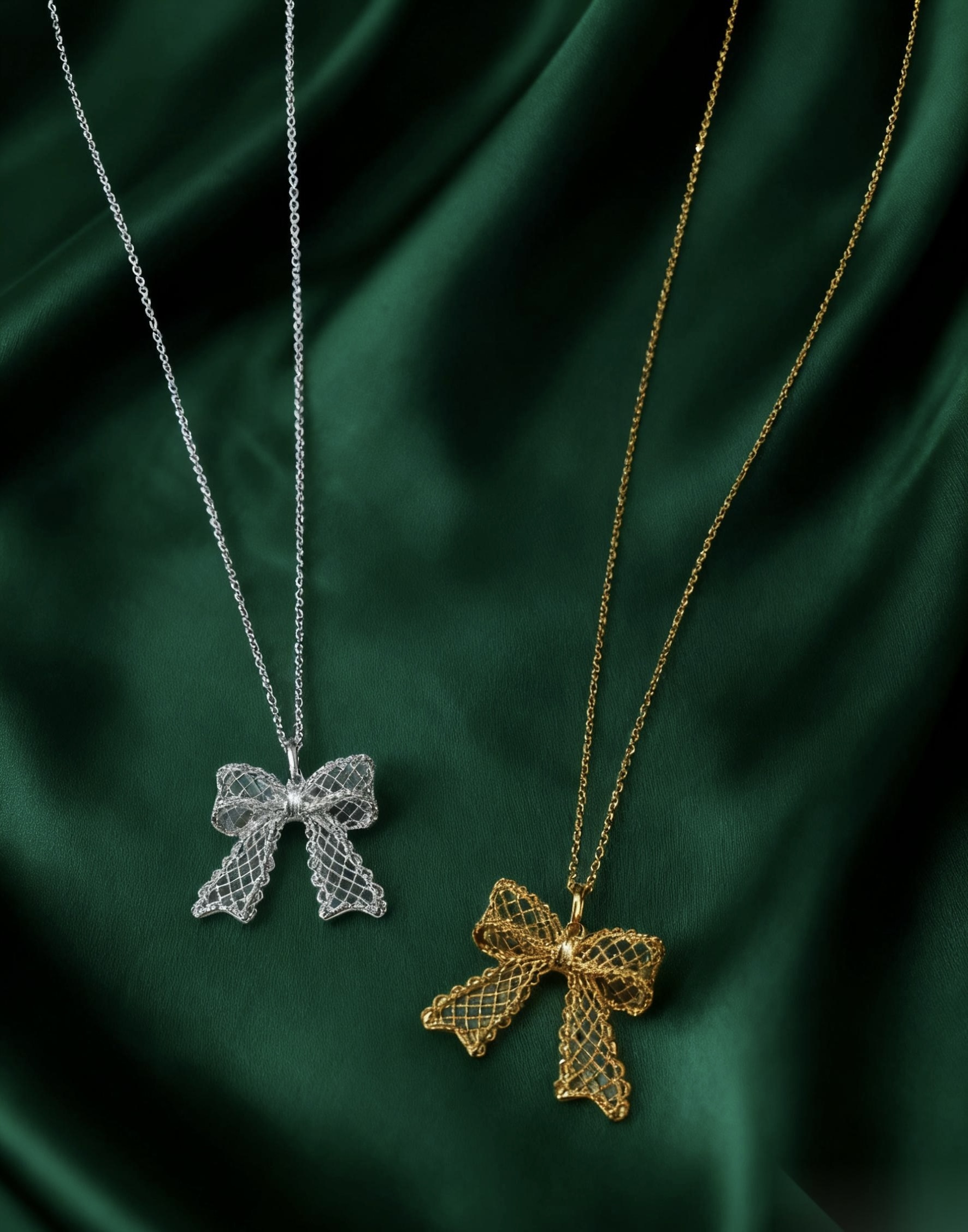 (AA1) 雲絮蝶舞 項鏈 S925 厚銀- #X0233901 #AP2604